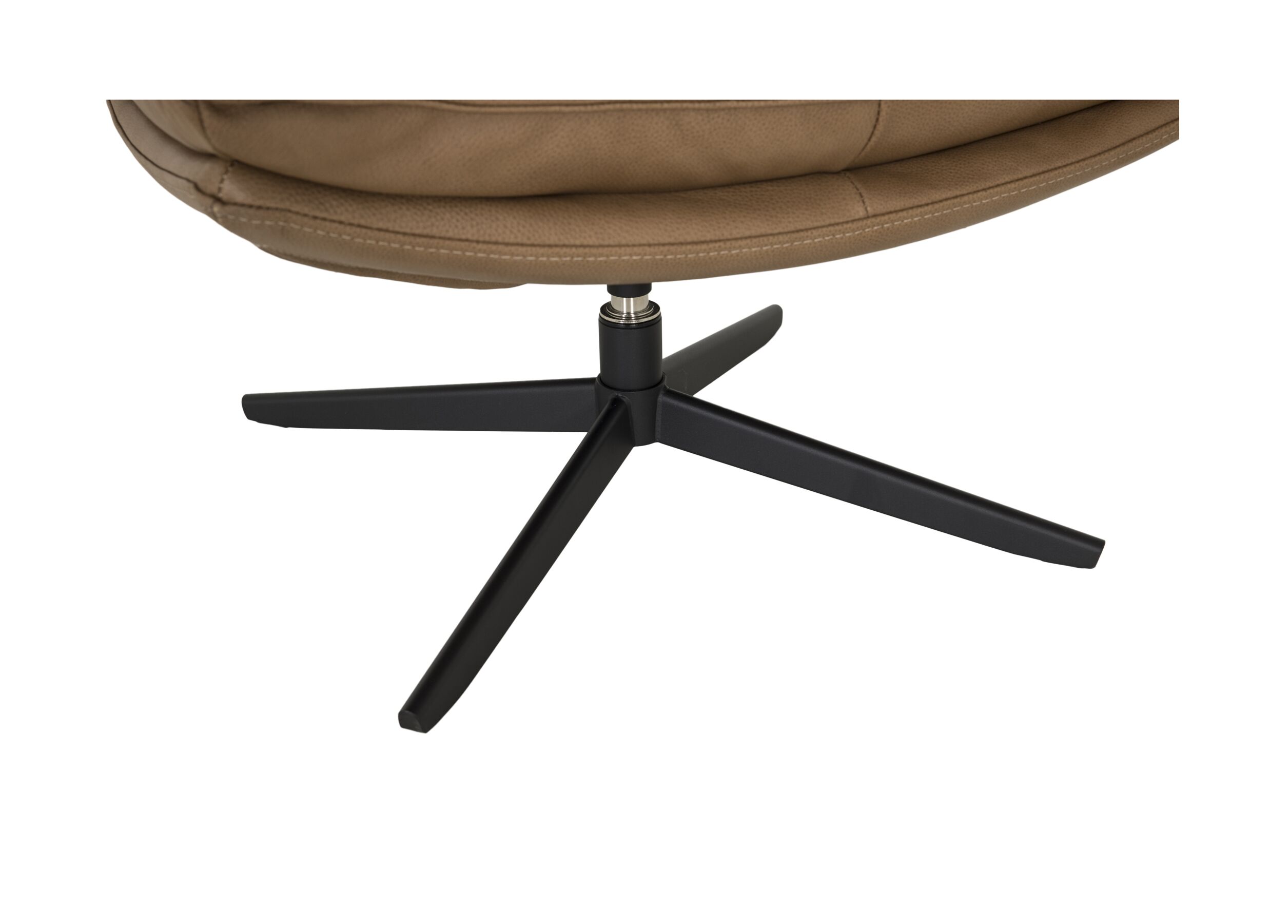 Detailfoto - Draaifauteuil A8036 75x90x87cm - leder - cognac