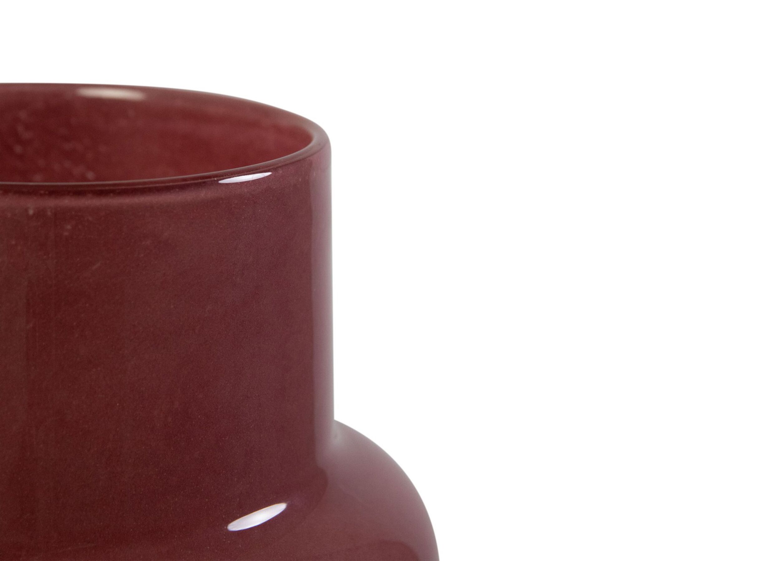 Detailfoto - Vaas Pien Ø17x25cm - glas - amarone