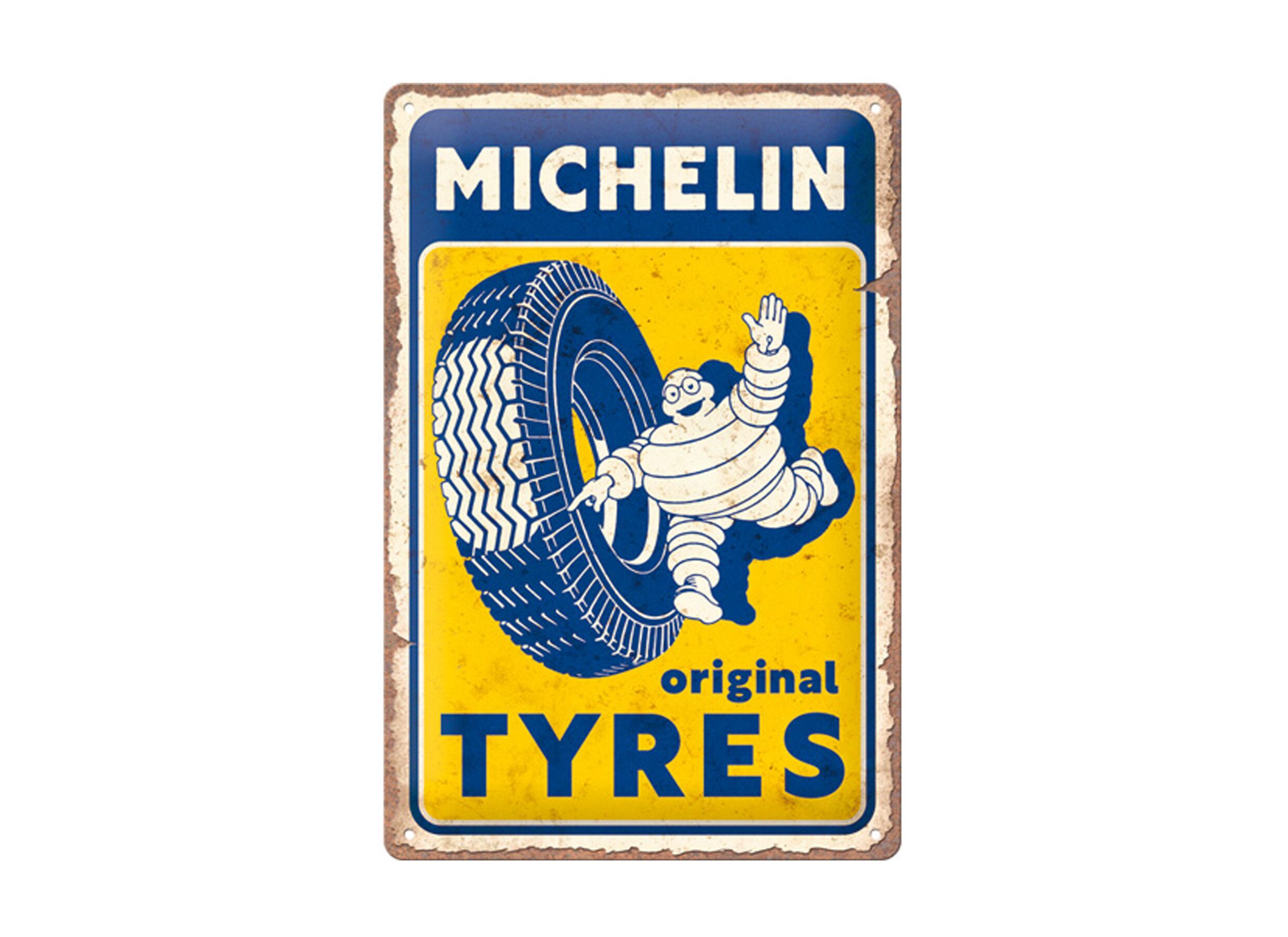 Plus Important - Plaque Michelin 20x30cm - métal - multicolore