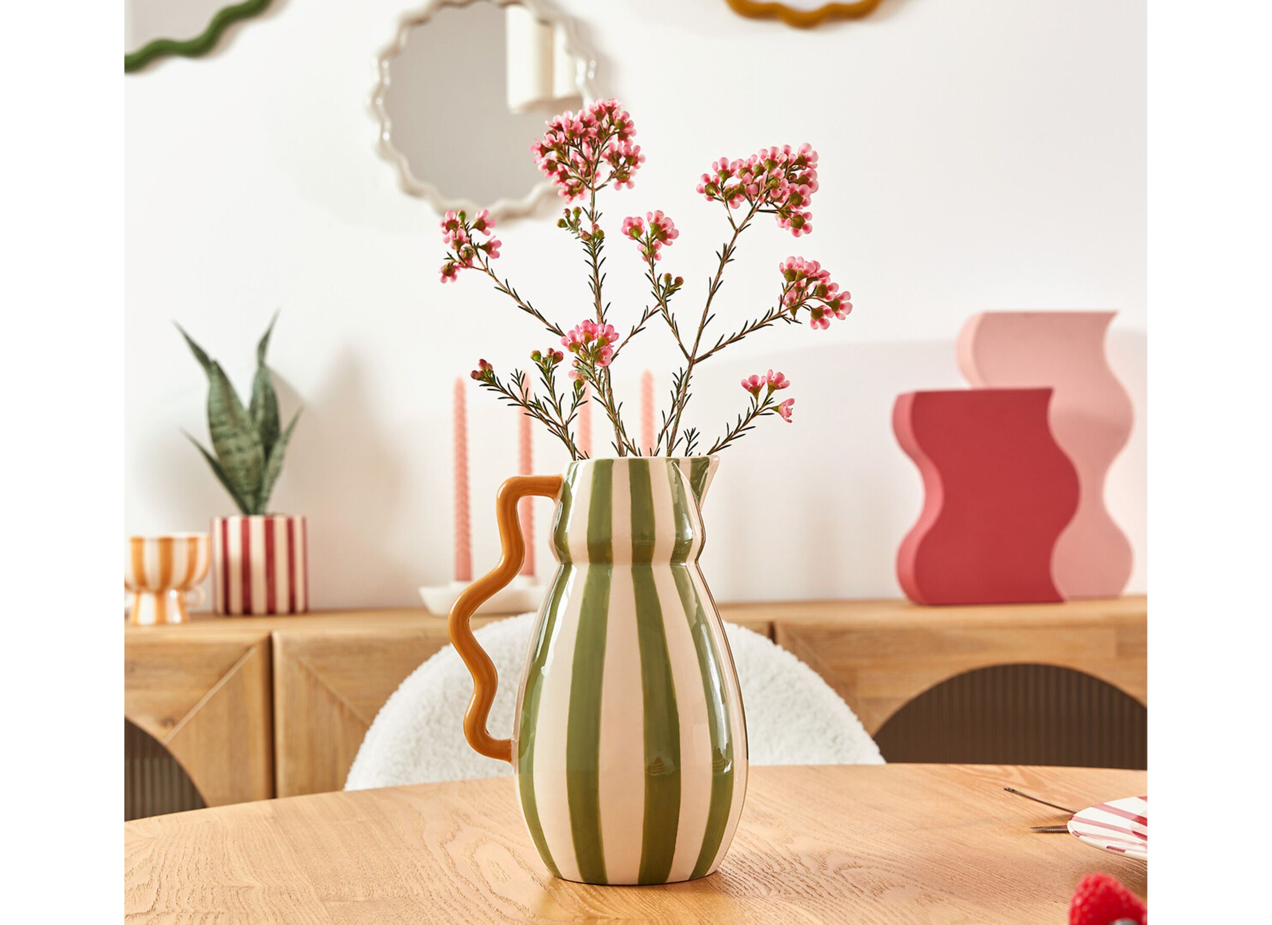 Foto ambiance - Vase Cheri Anse H21,5cm - céramique - multicolor