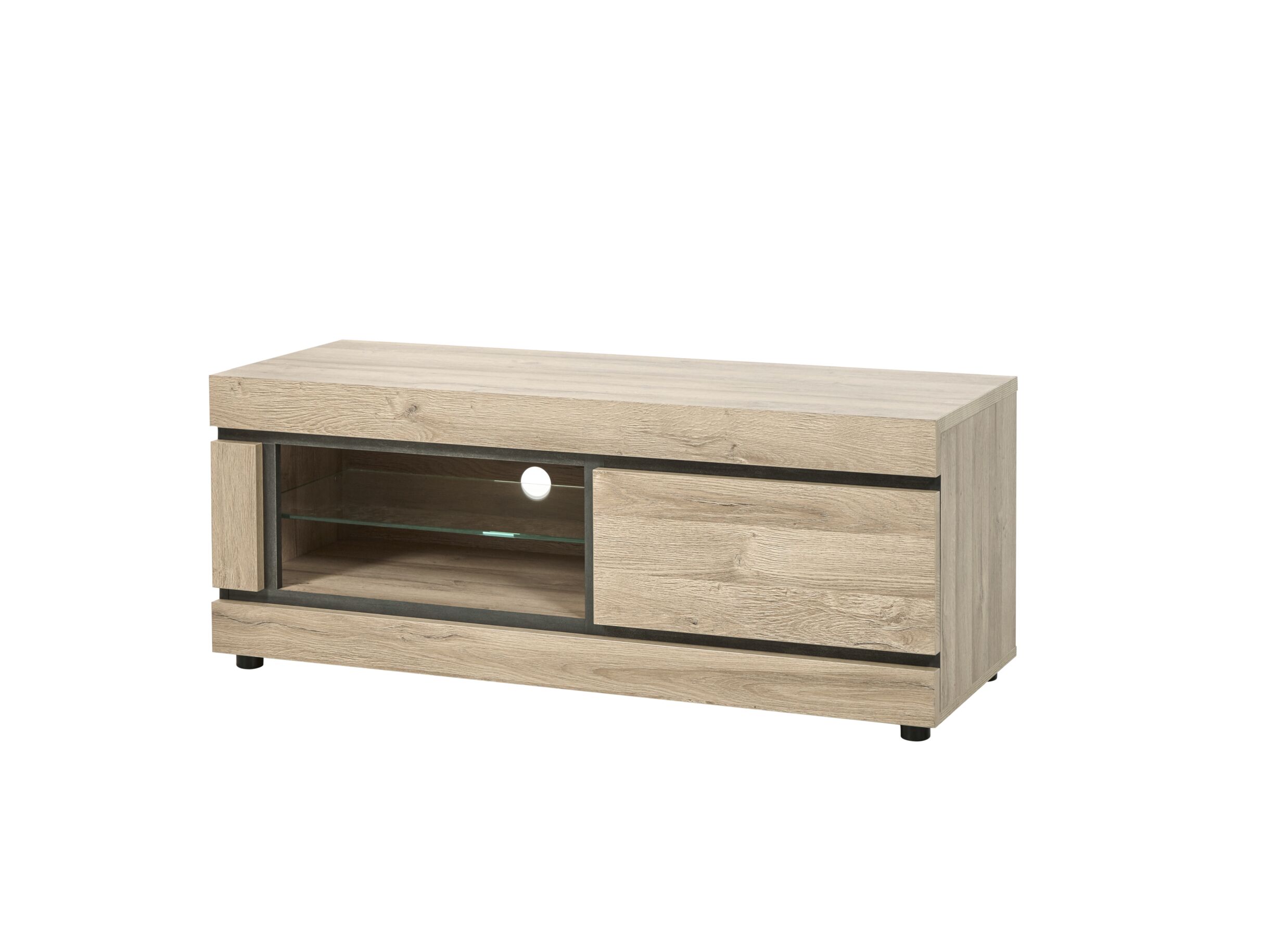 Tv-meubel Marnix 130cm - meubelplaat - bruin