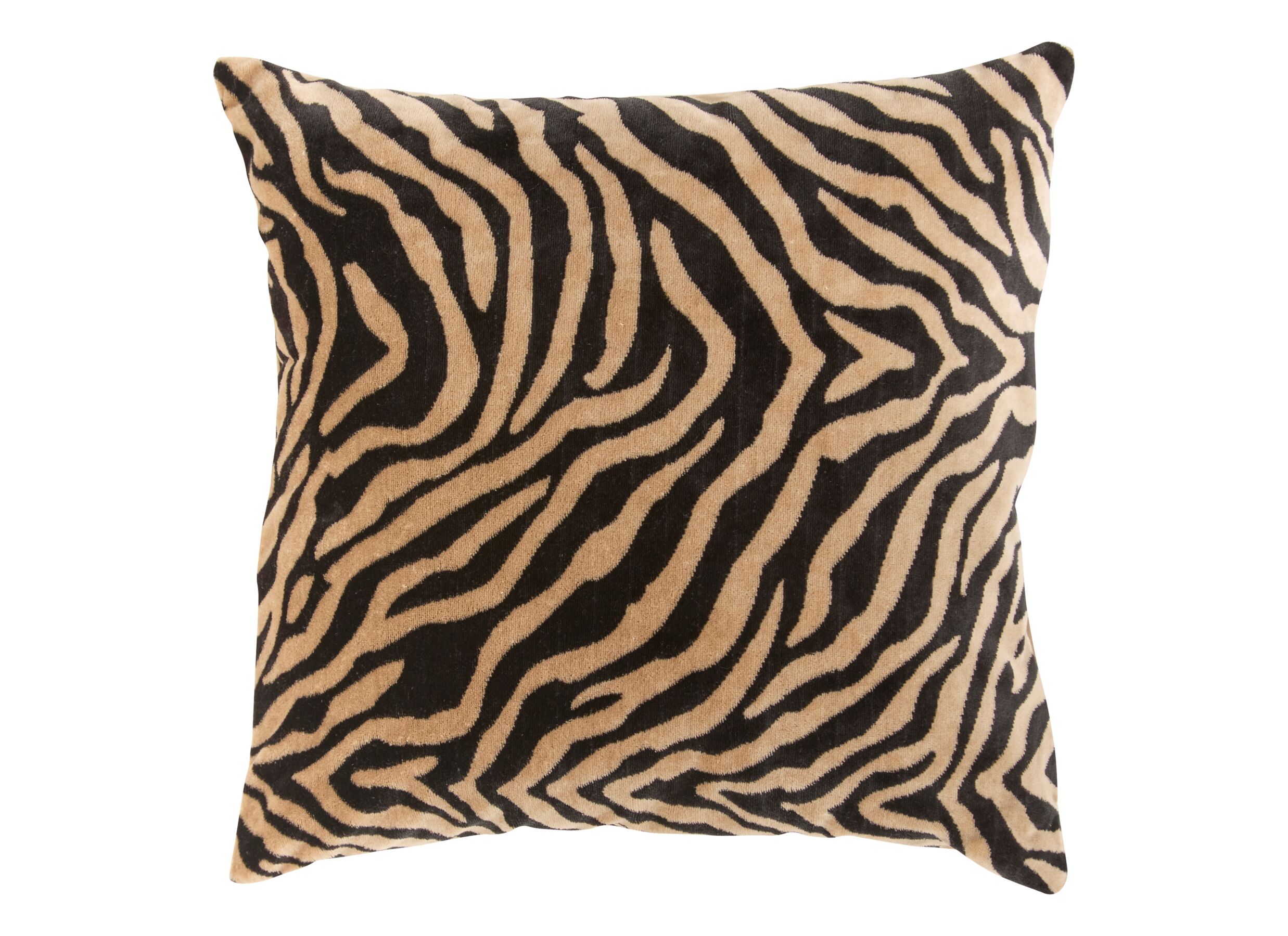 Kussen Lynra 40x40cm - polyester - bruin & zwart - Kussen Lynra 40x40cm - polyester - bruin & zwart
