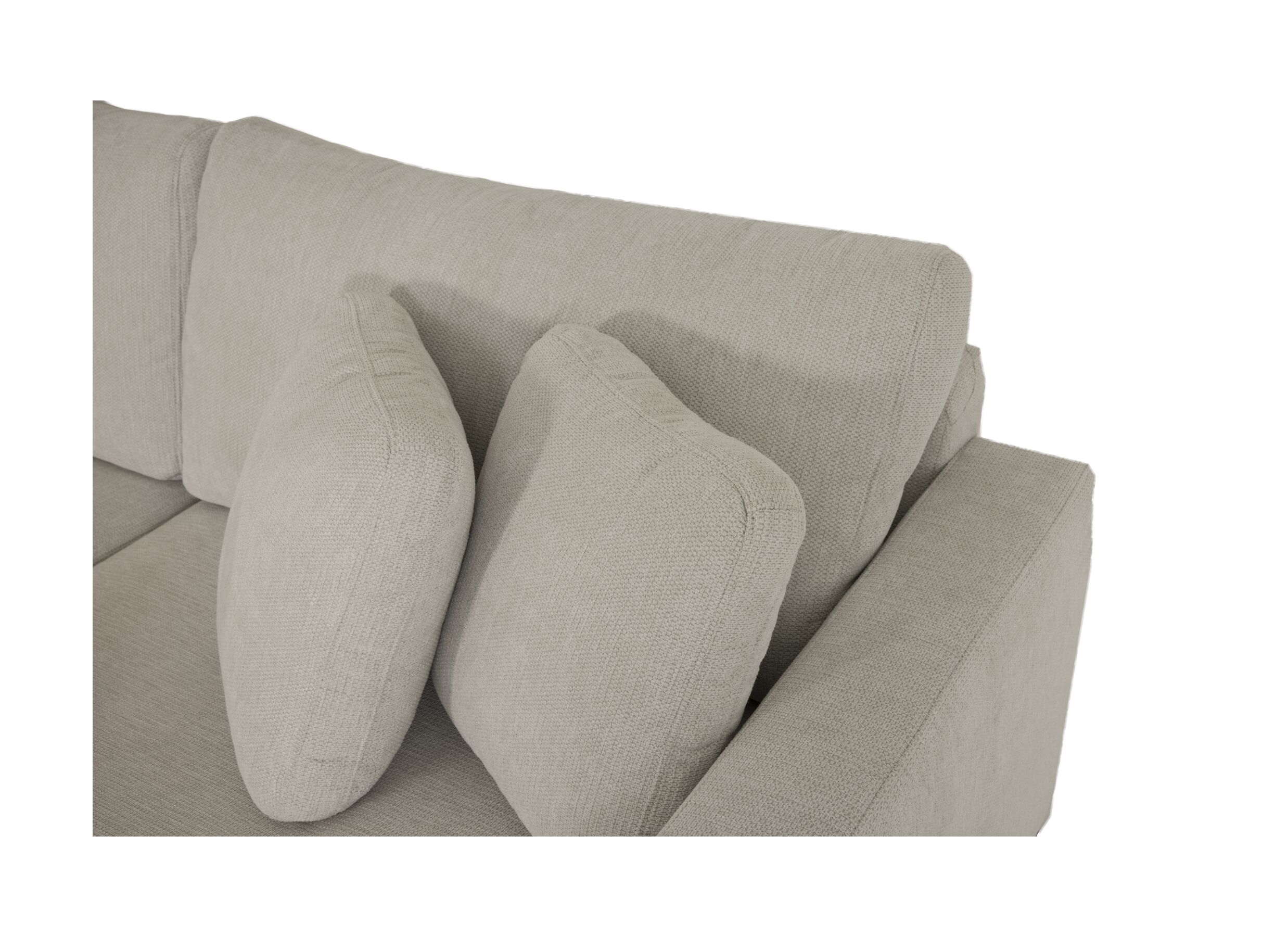 Detail - Canapé d'angle Izmir 378x230cm - tissu - greige