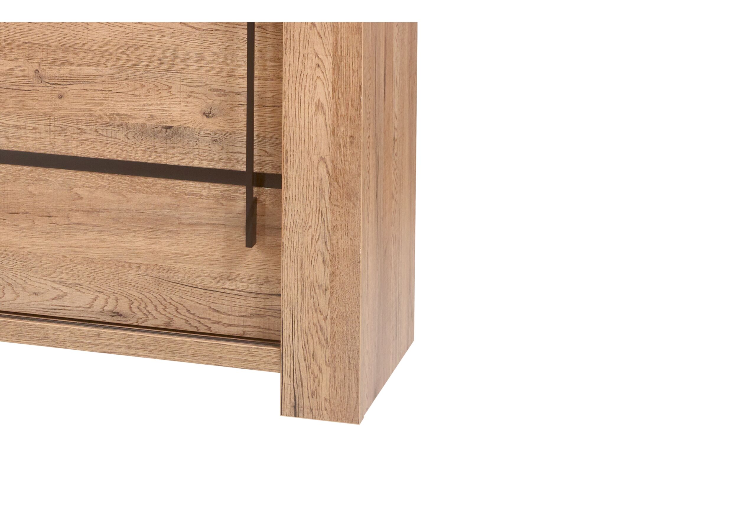 Buffet Otto 230cm - panneau décor - chêne scarlet