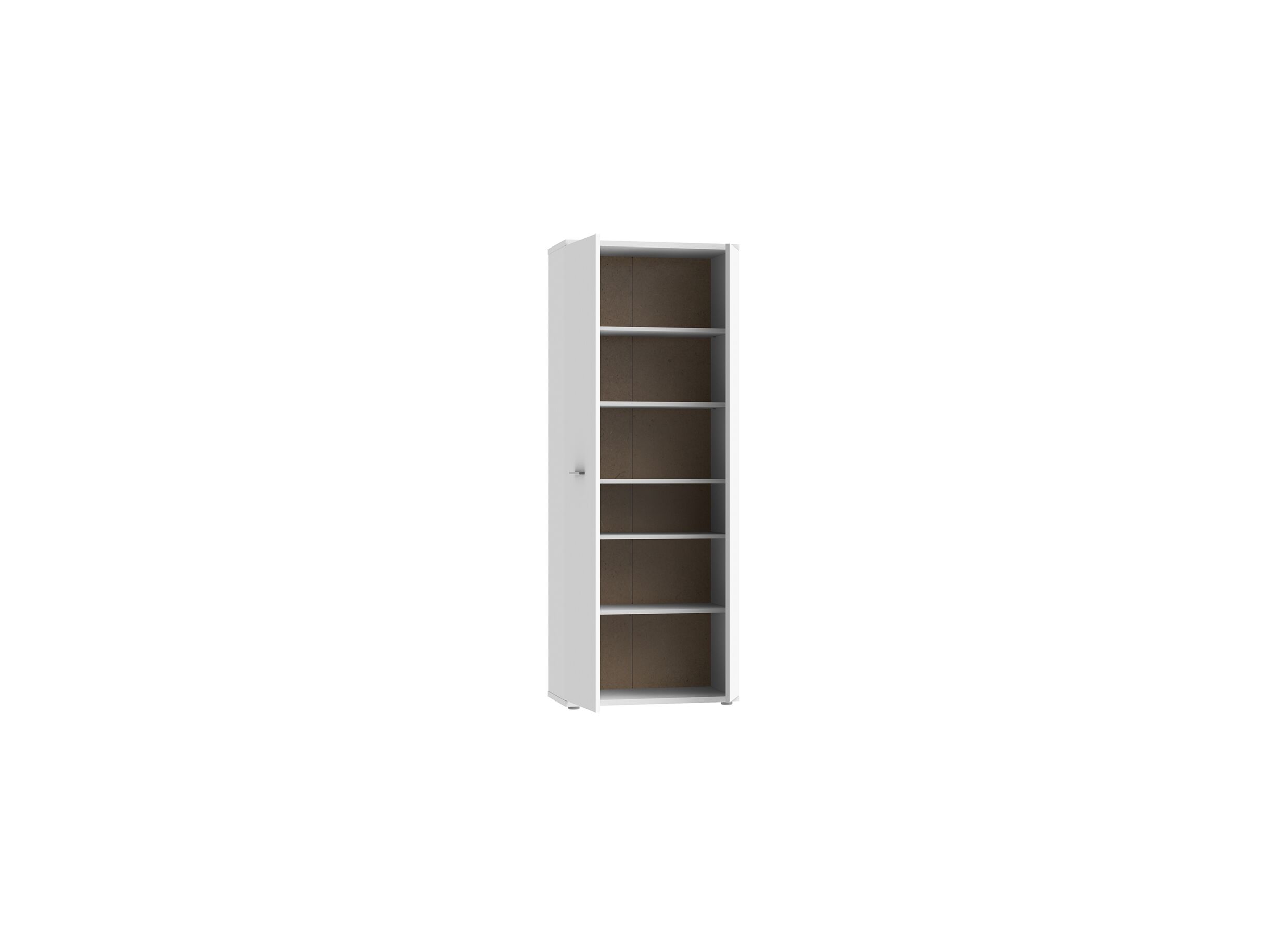 Armoire à chaussures 69x35x179 - panneau décor - blanc