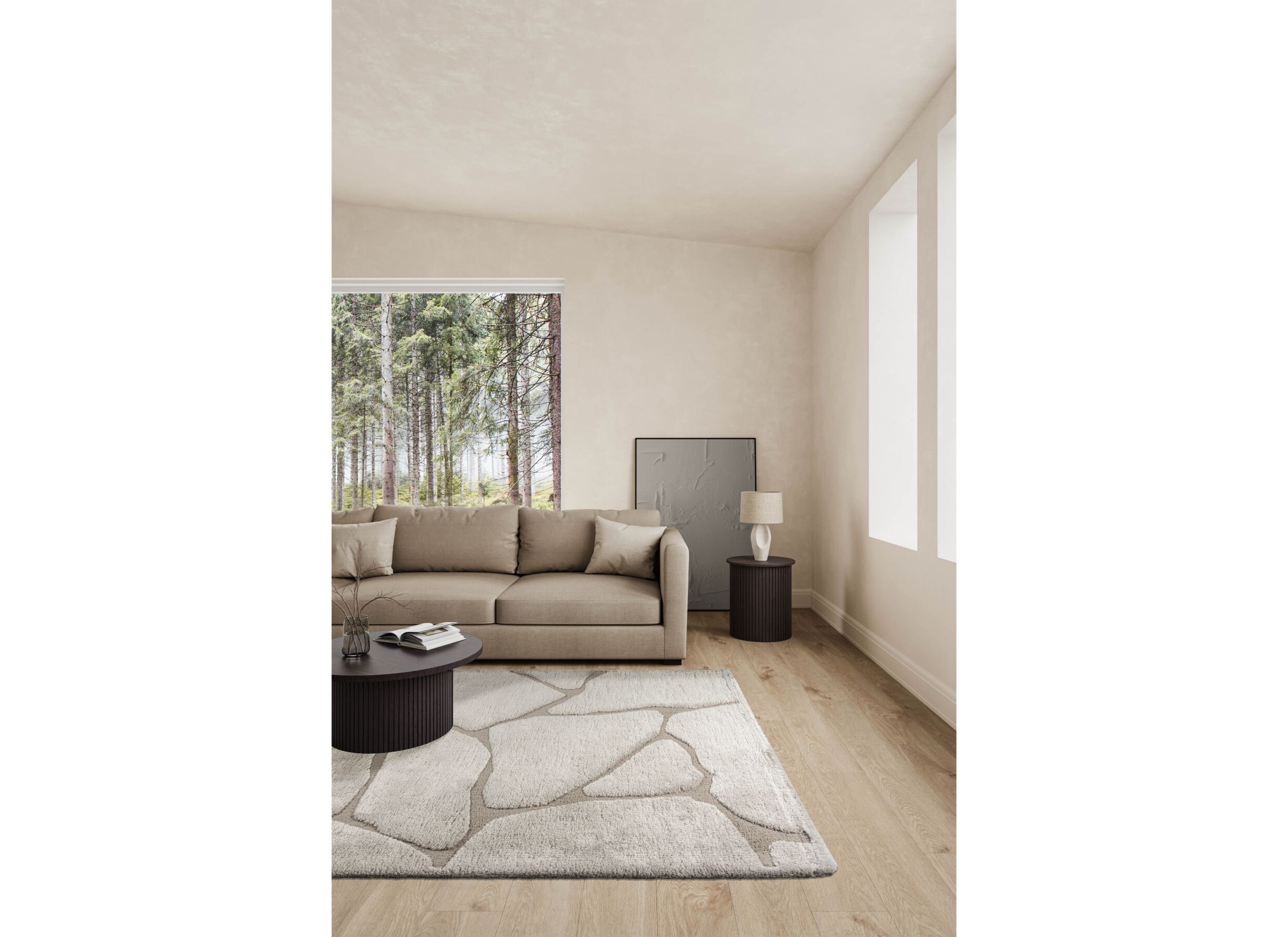 Sfeerfoto - Tapijt Madagaskar 120x170cm - polyestervezel - beige