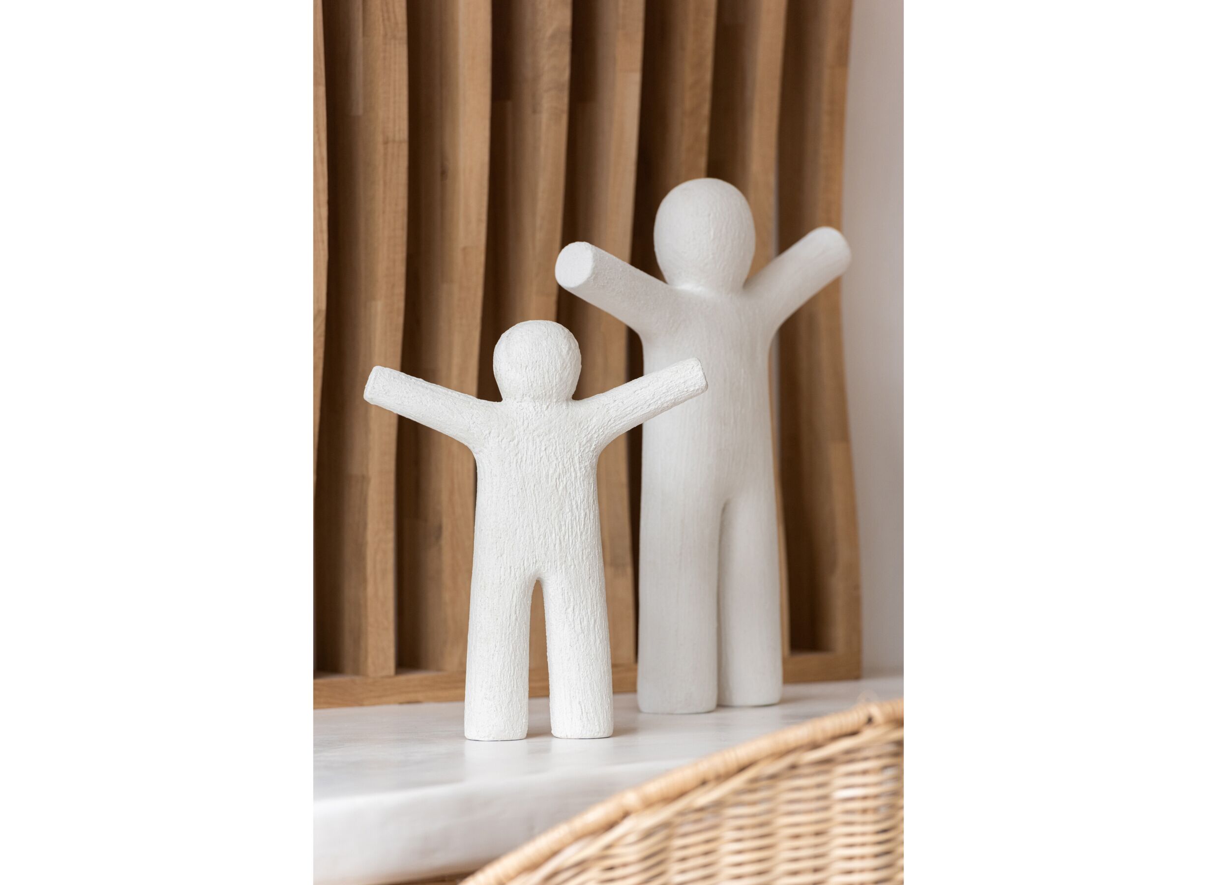 Setfoto - Figuur Petit Maurice S H31cm - polyresine - wit
