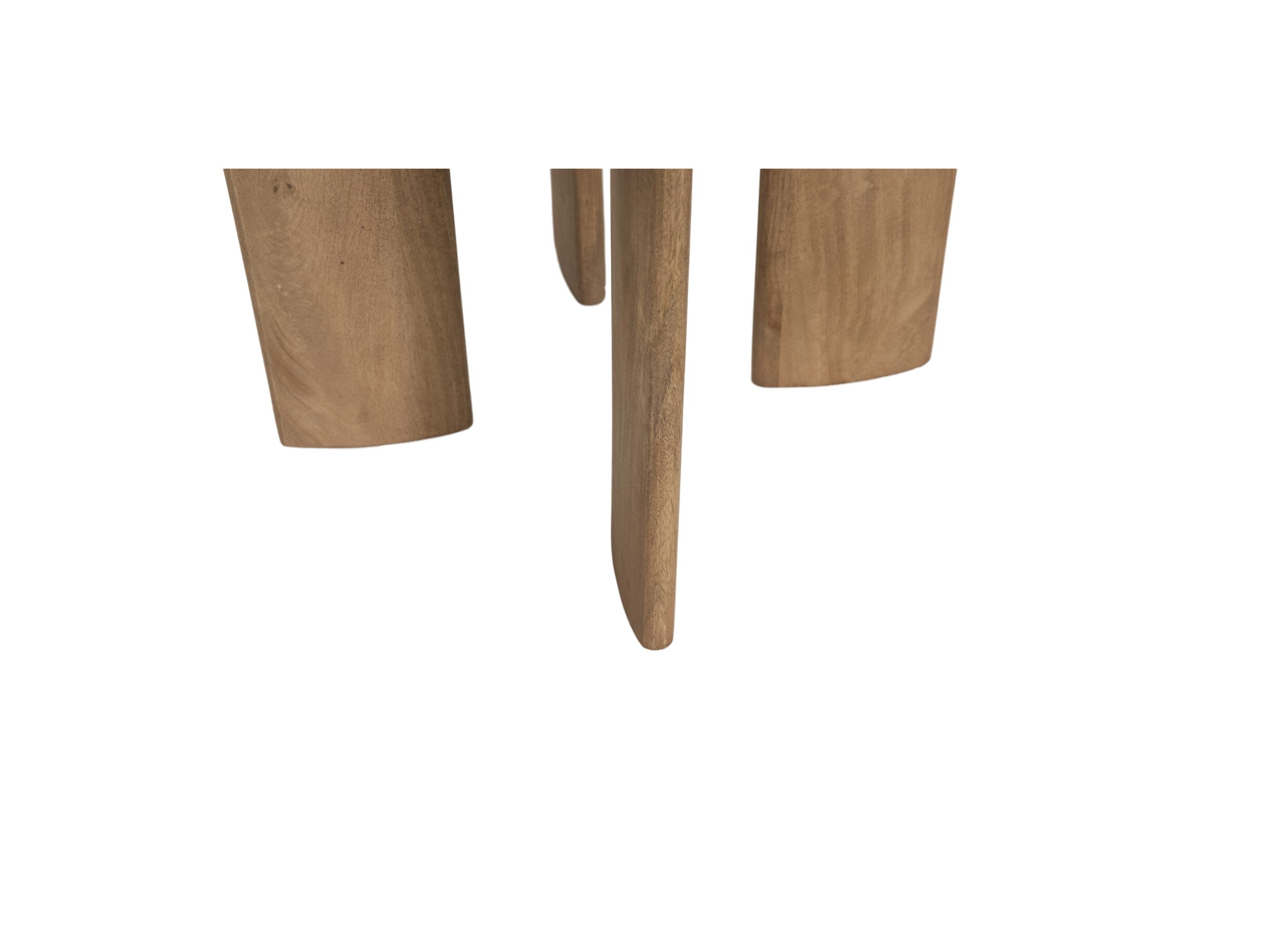 Detail - Table d'appoint Spinoza Ø60cm - manguier massif - naturel