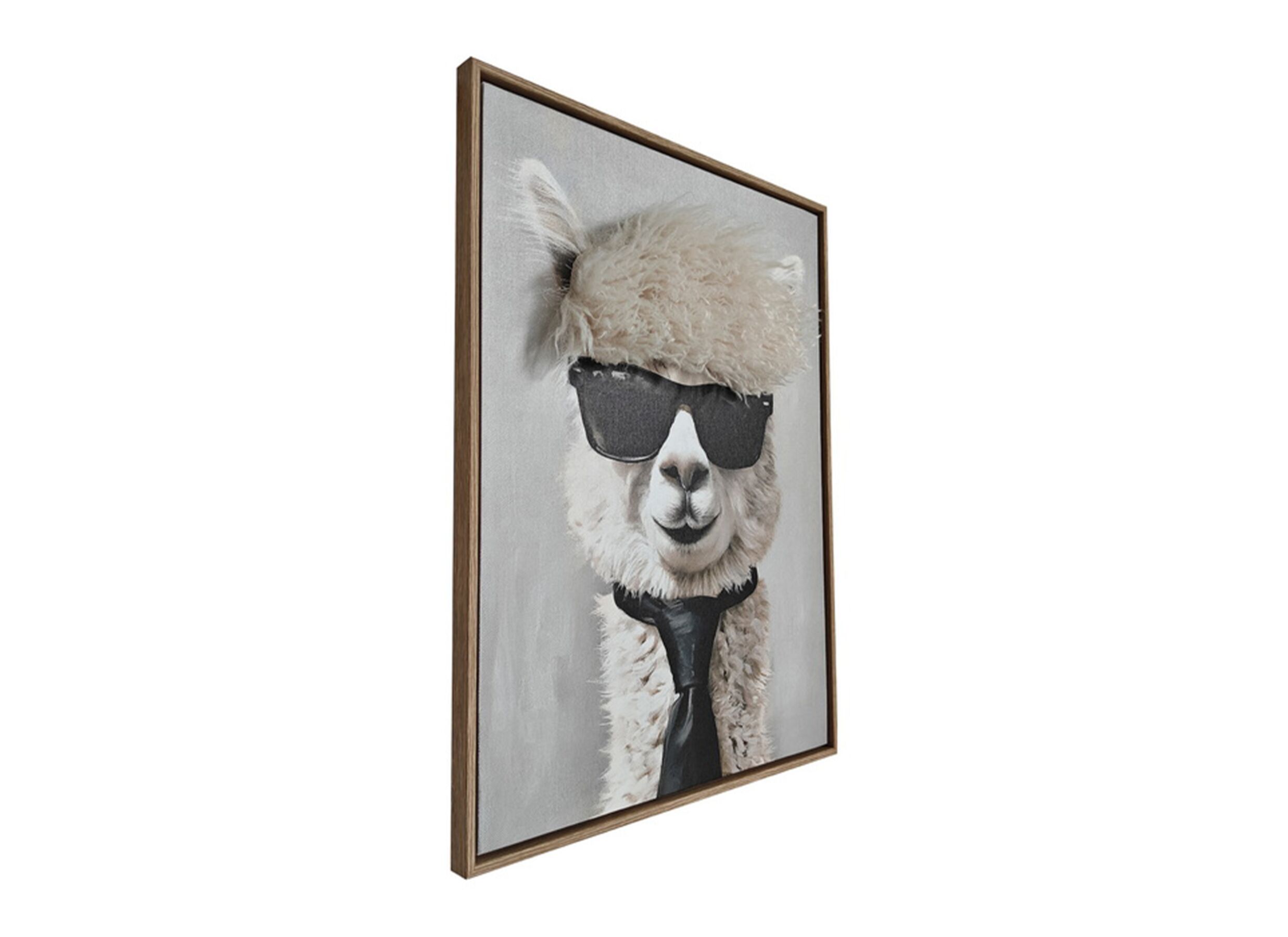 Aperçu - Impression sur toile Sunglasses Lama 3D 45x60cm