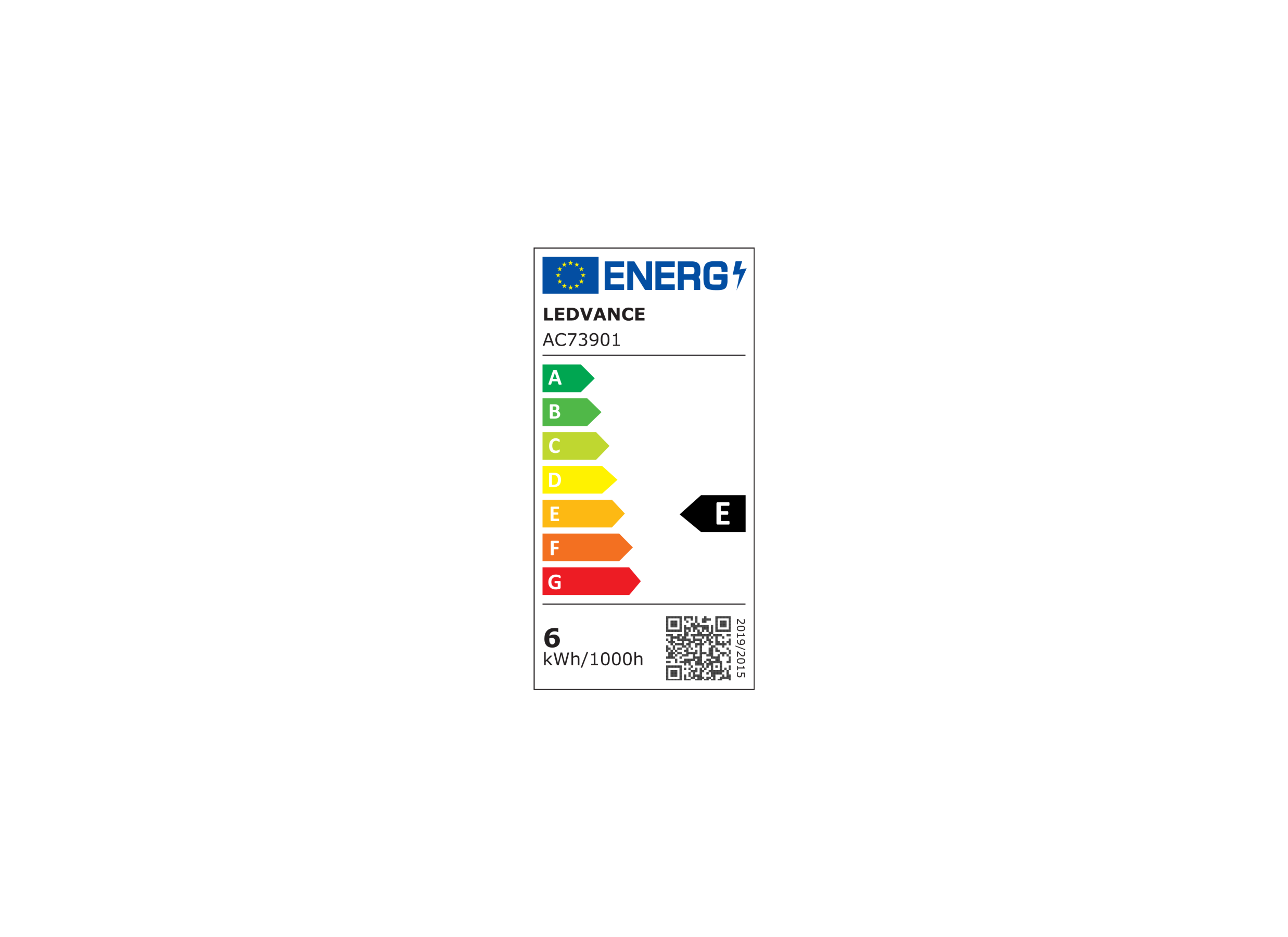 Label énergétique - Ampoule LED 9W E27 - smart/wifi dimmable
