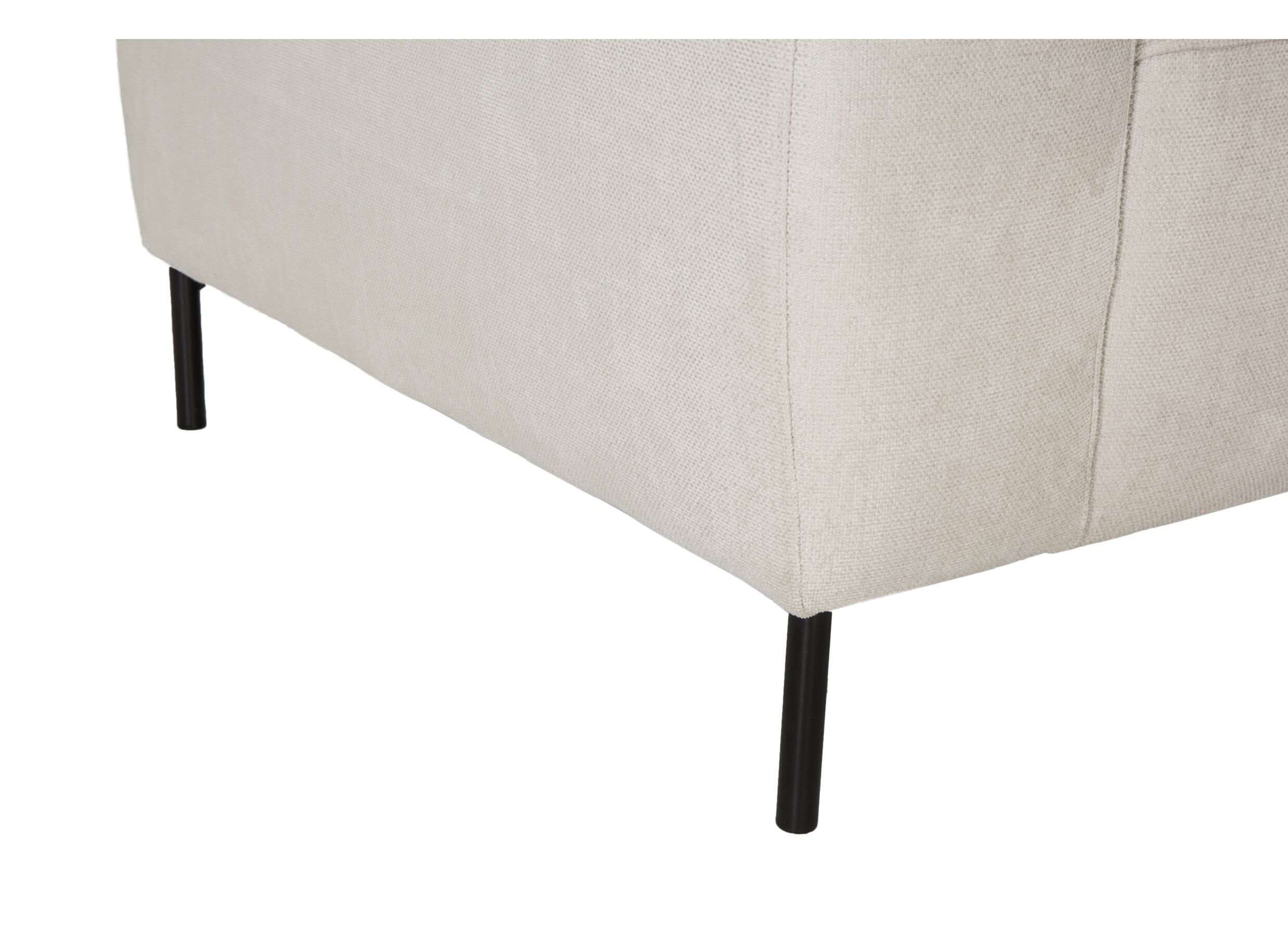 Canapé d'angle Lund 370x278cm - tissu - beige