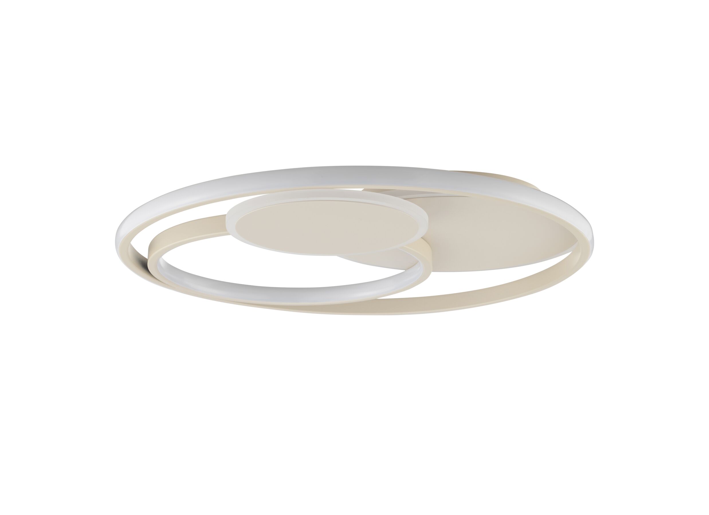 Aperçu - Plafonnier Runda Ø50cm - métal & silicone - beige