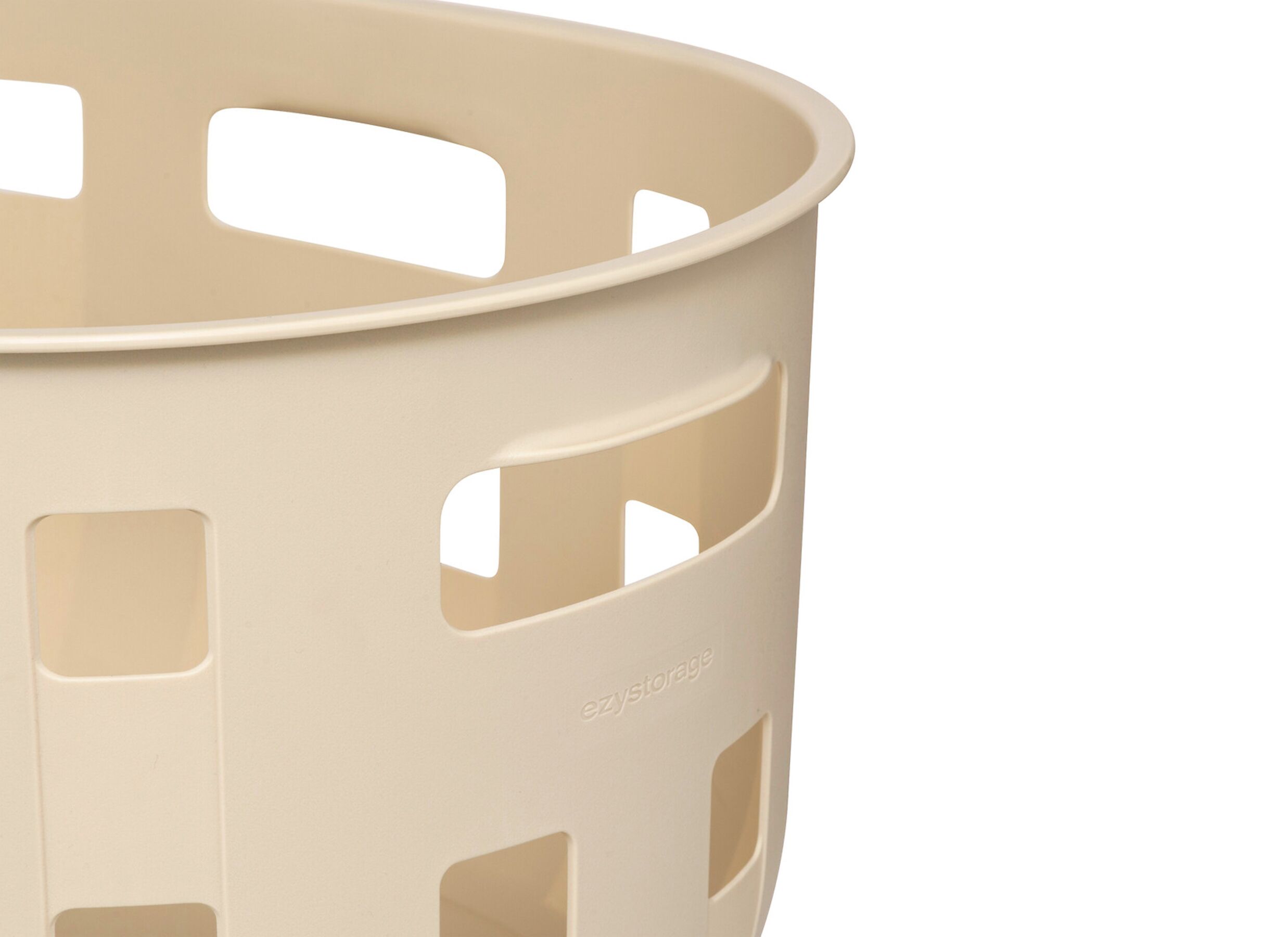 Detail - Panier à linge Harmony 62x43x28cm - plastique - ecru