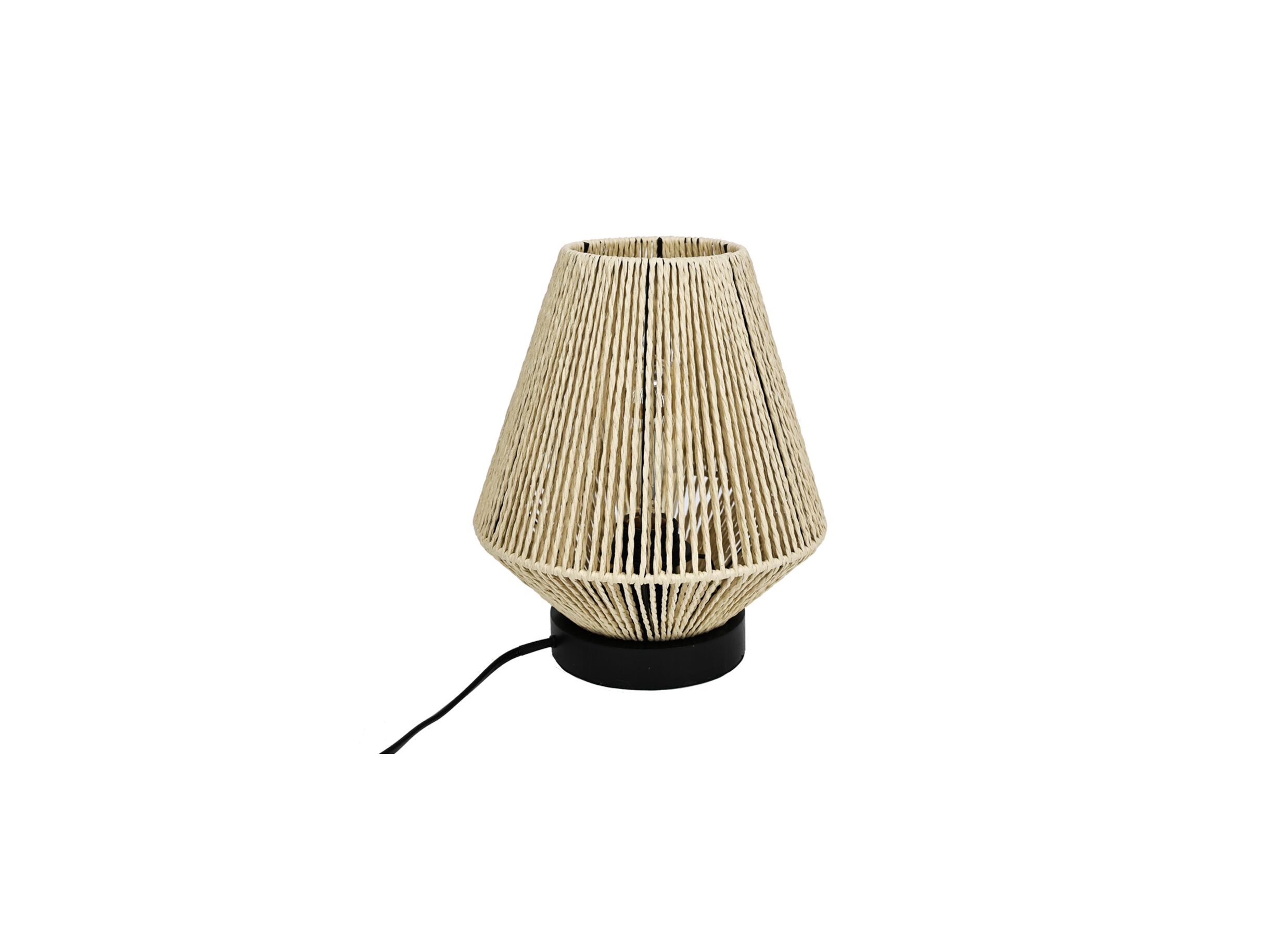 Lampe de table Malacca E27 H25 - Lampe de table Malacca E27 H25,5cm