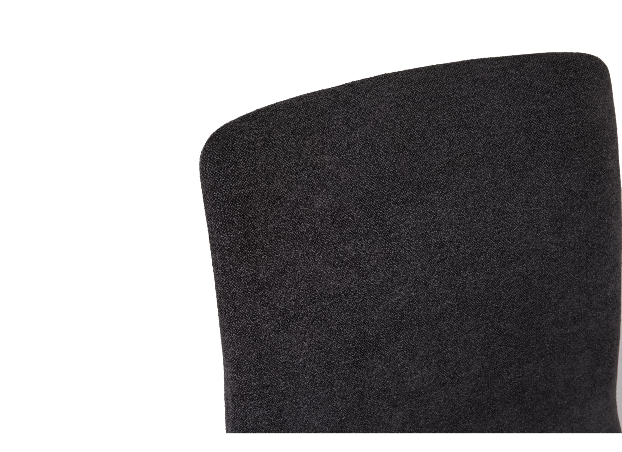 Stoel Pisa 44,5x55,5x82cm - metaal/polyestervezel -antraciet