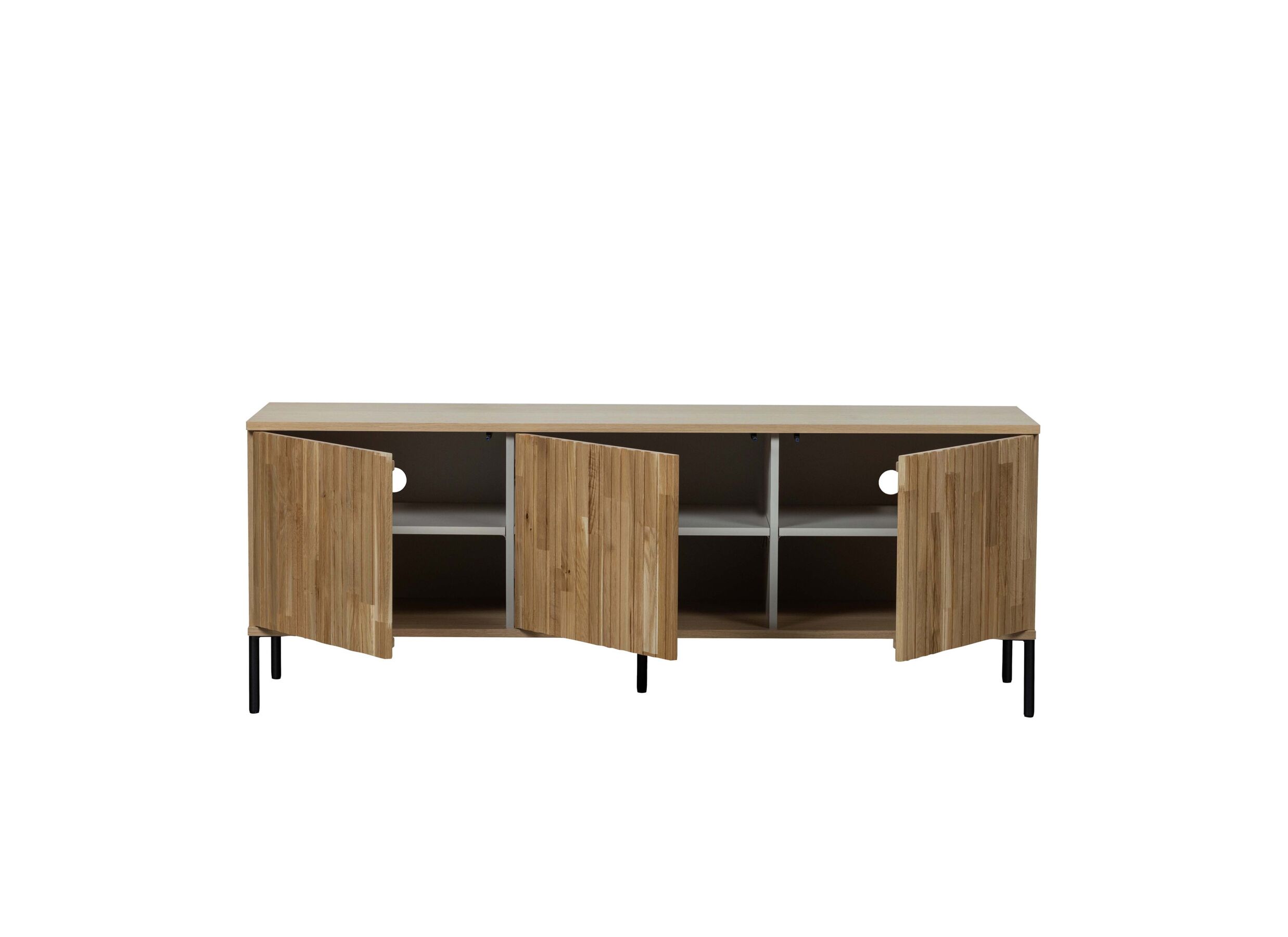 Tv-meubel New Gravure 150x44x56cm - eik fineer - naturel
