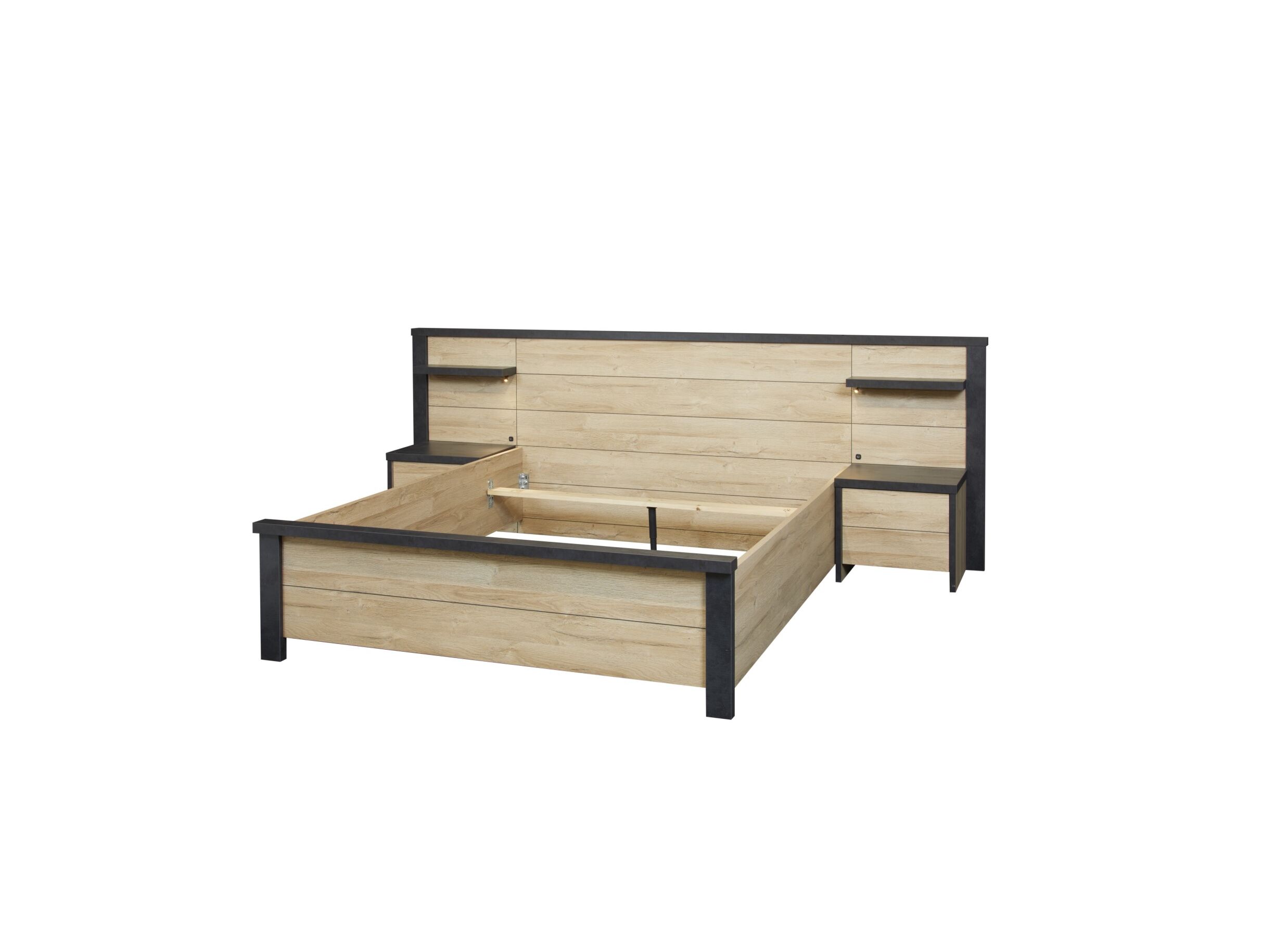 Chambre à coucher Phaedra avec lit 140x200cm - armoire 217cm