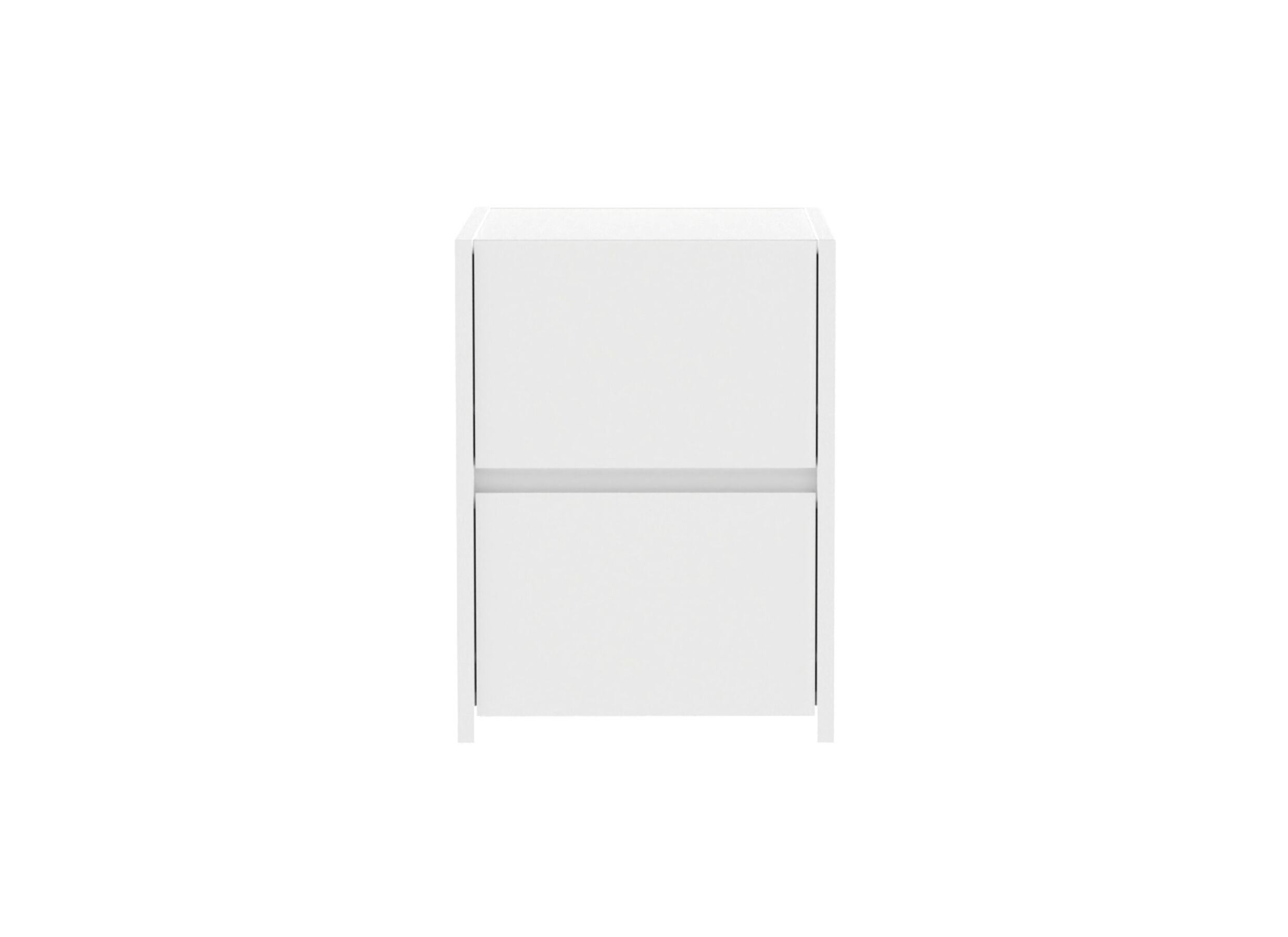 Aperçu - Table de chevet Mosaik 40x40x54cm - décor - blanc