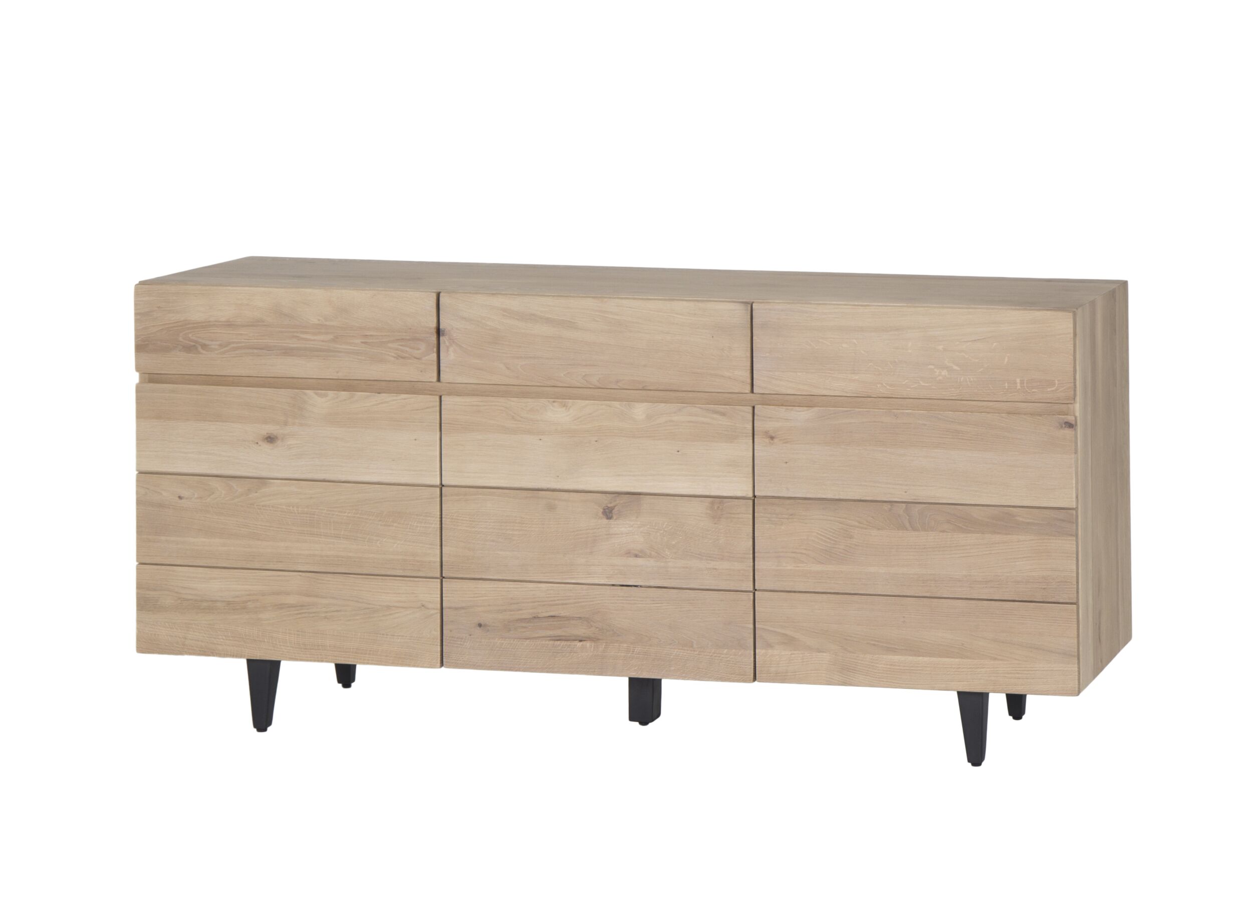 Buffet Palacio 180cm - chêne massif & décor - naturel