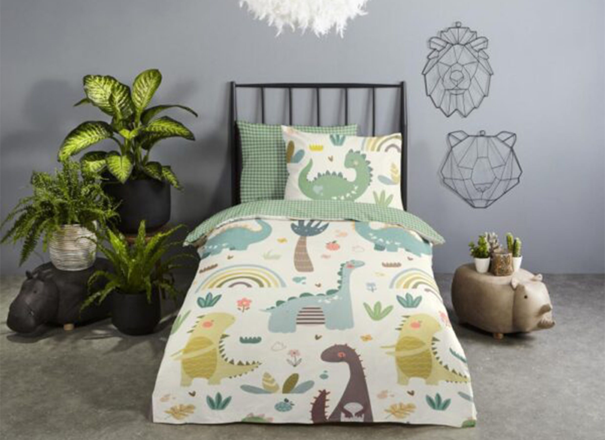 Foto ambiance - Housse de couette Quint 140x220cm - coton - vert
