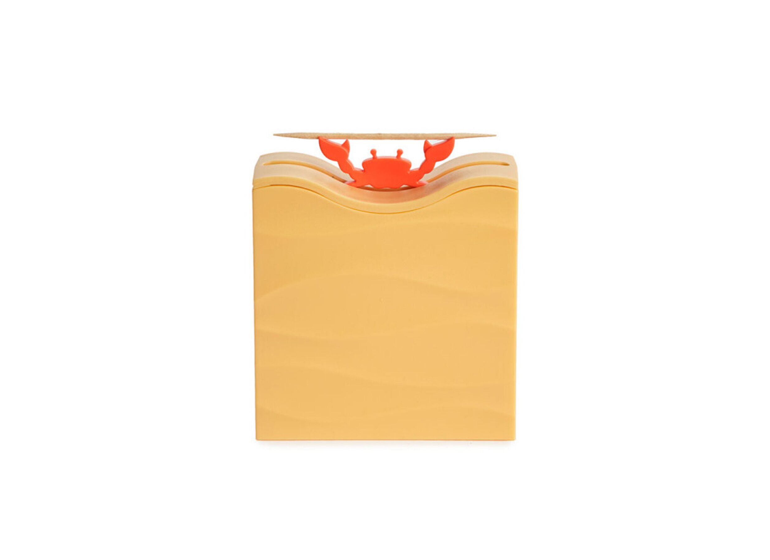 Tandenstokerhouder Sebastian 8 - Porte cure-dents Sebastian 8,8x7,8x3,5cm - plastique - rouge