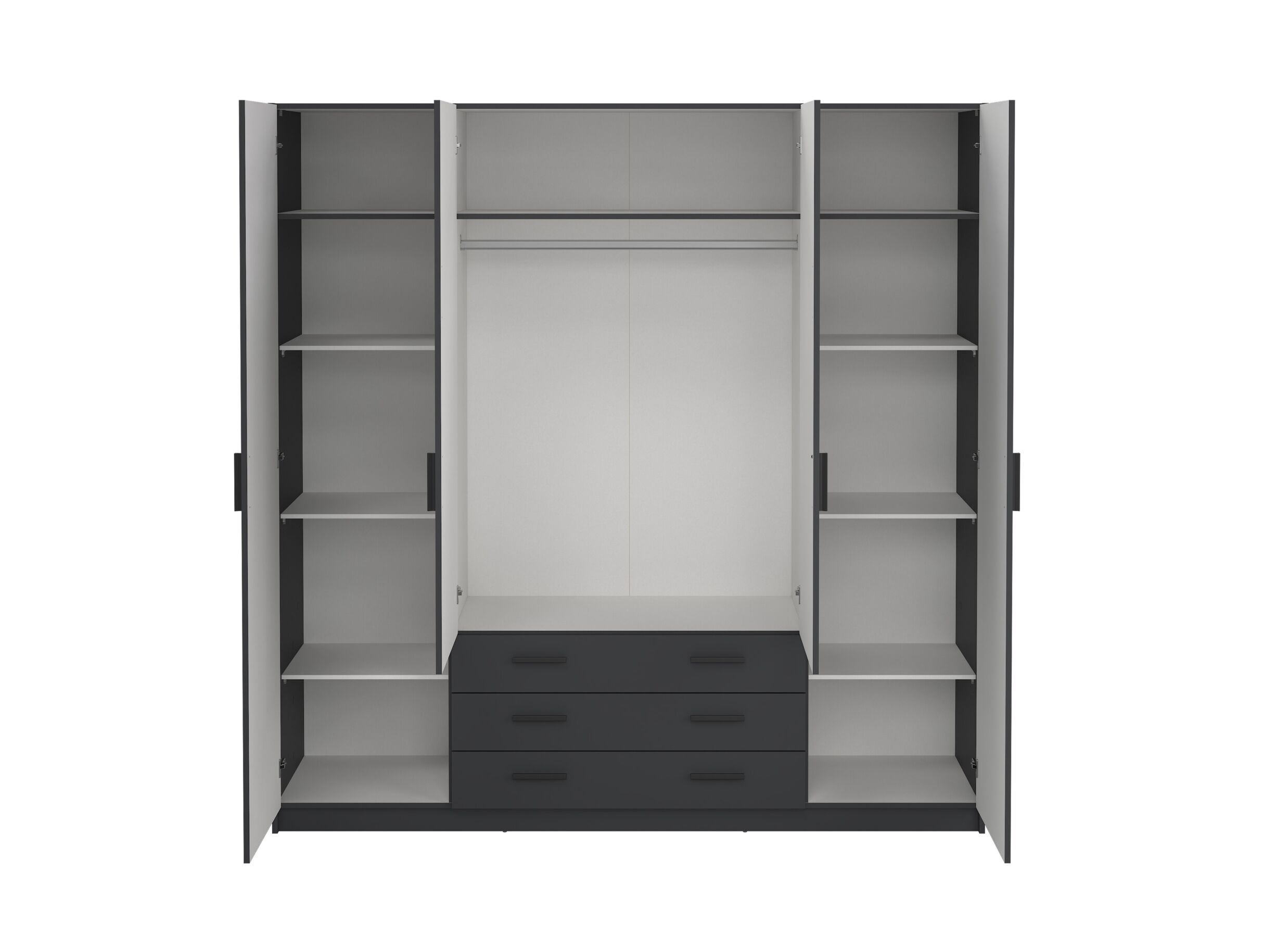 Disposition - Garde-robe Sprint 196cm - décor - gris mat