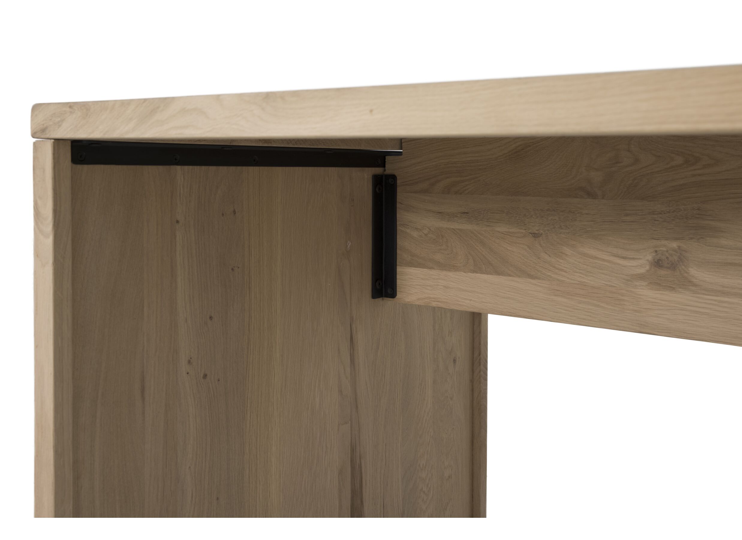 Bureau Yoda 160x80x76cm - chêne massif - naturel