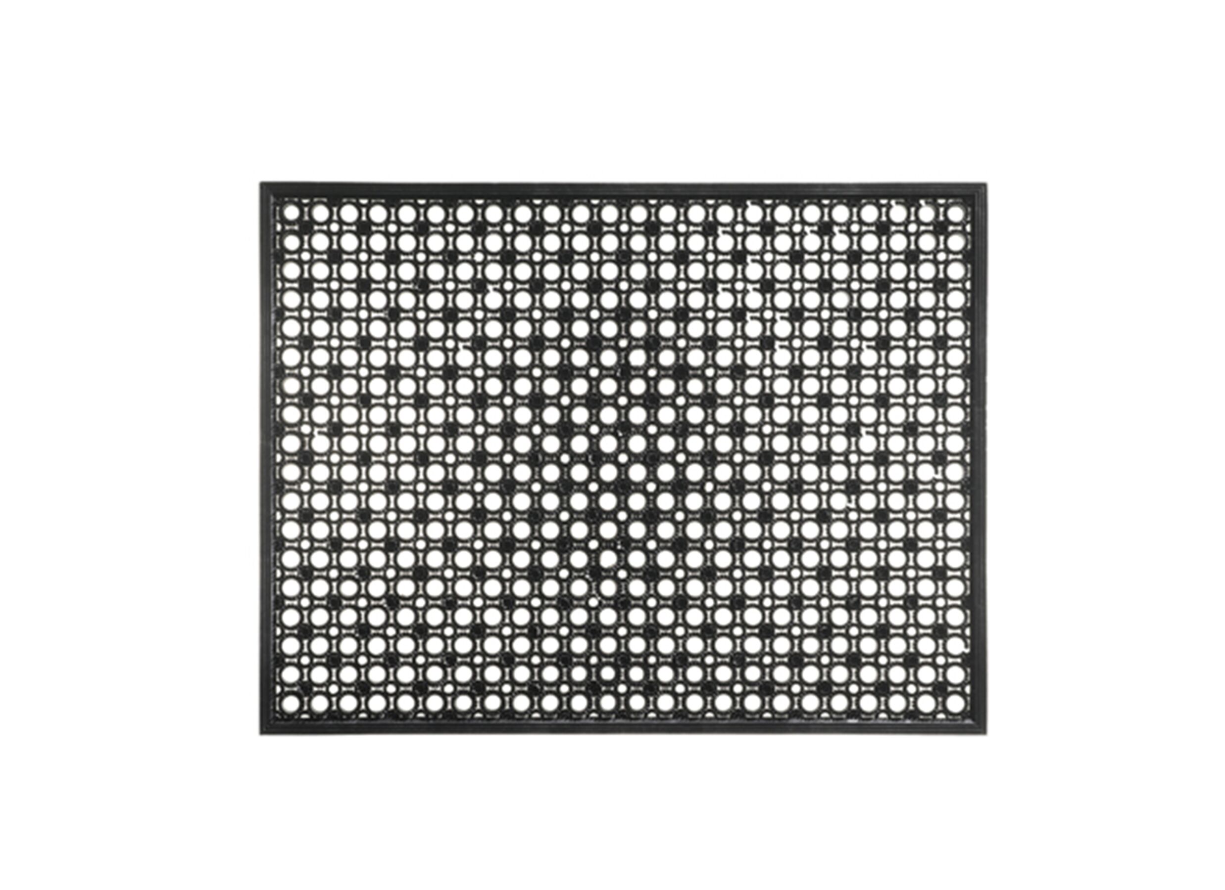 Deurmat Lizzy 62x48cm vinyl zwart