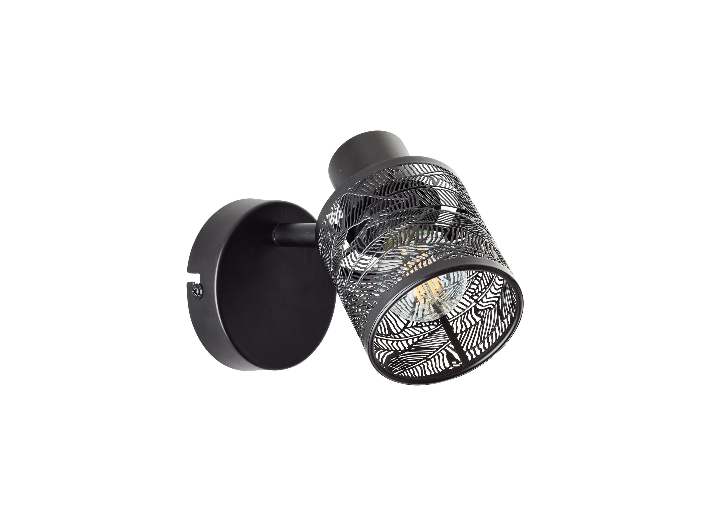 Applique murale Bano noir mat W40 E14