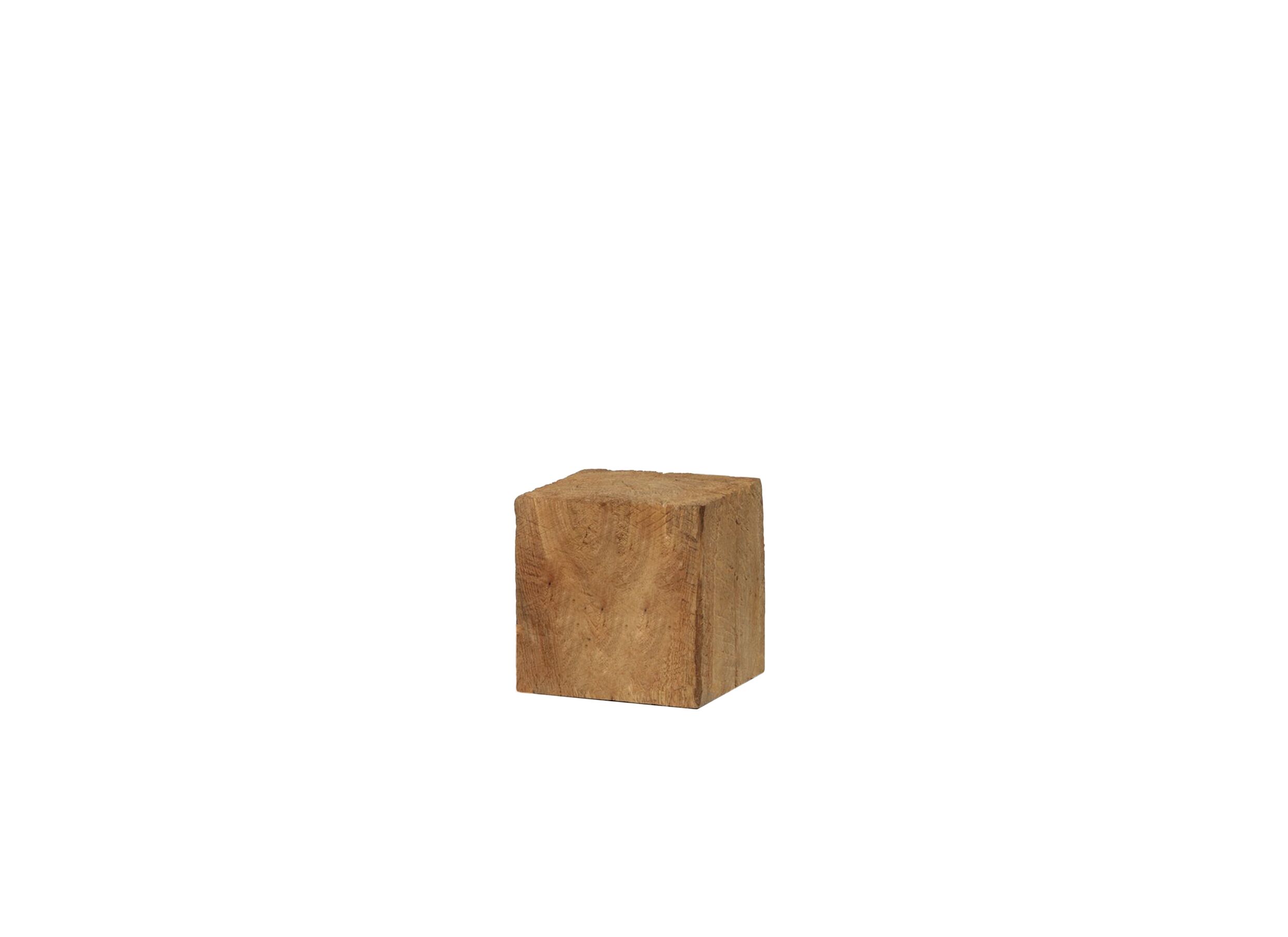 Zuil Kubus 10x10x10cm - eik massief - naturel - Zuil Kubus 10x10x10cm - eik massief - naturel
