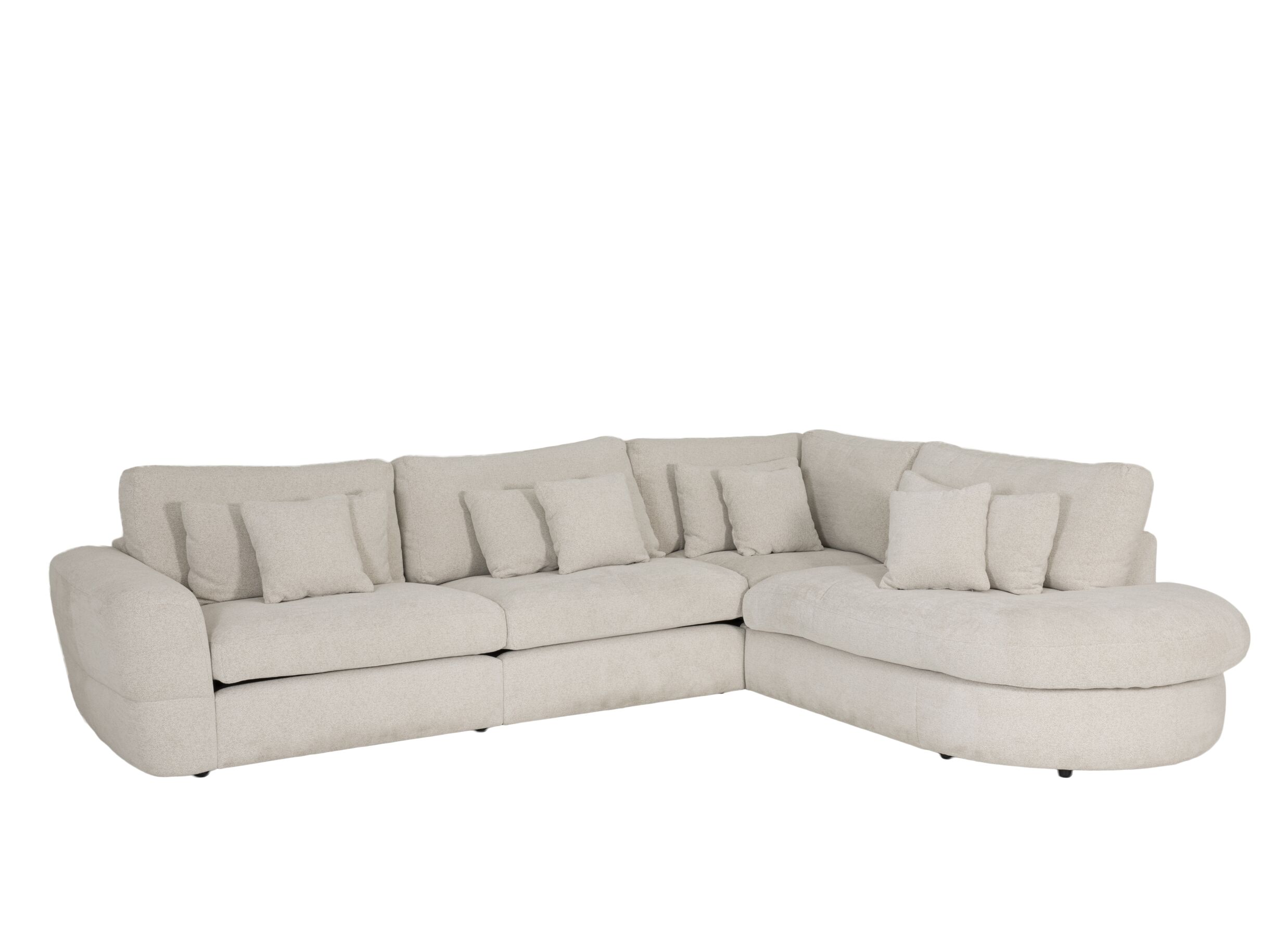 Hoeksalon Krouton 338x276cm - stof - ecru - Hoeksalon Krouton 338x276cm - stof - ecru