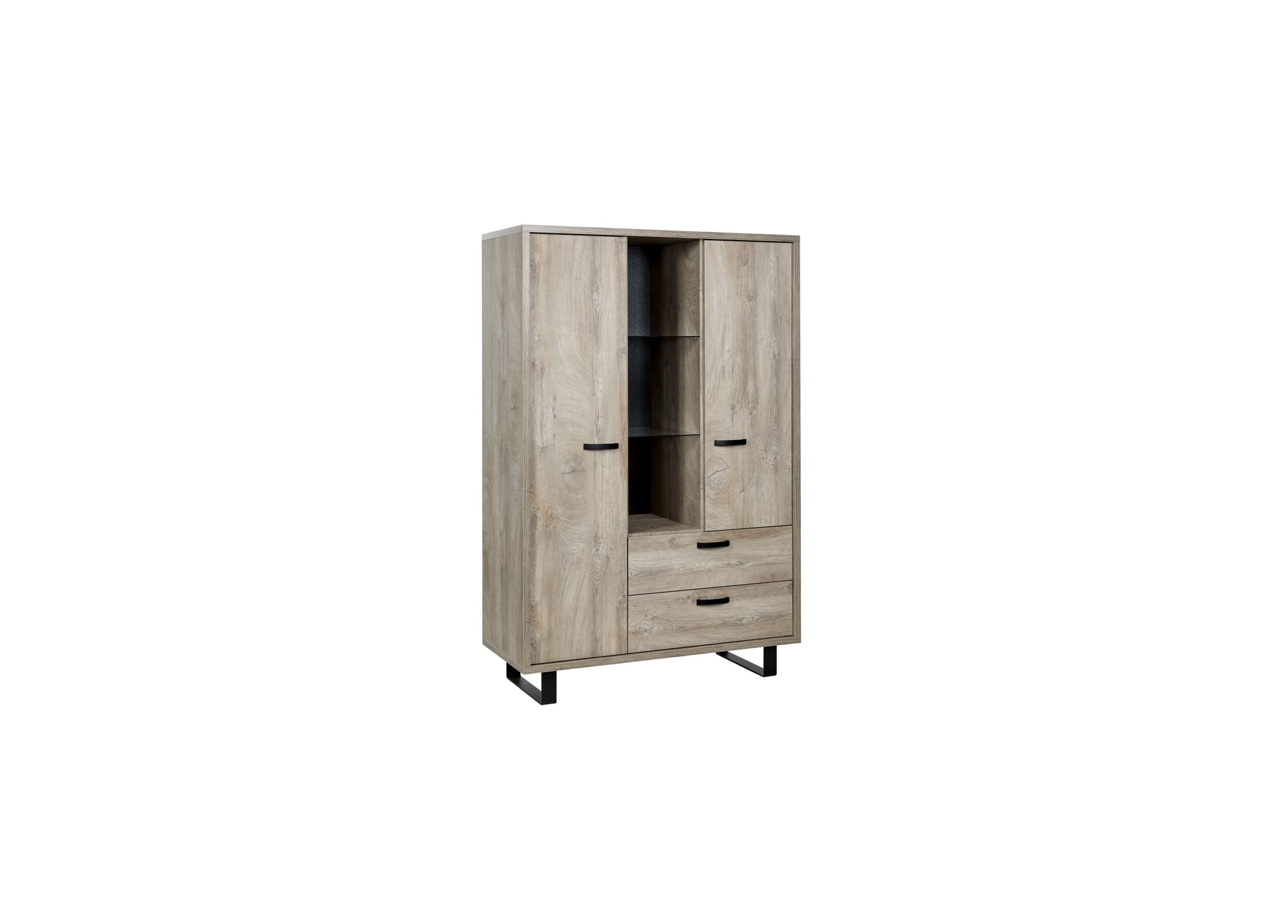 Kast Como 2 120cm - melamine - humus eik