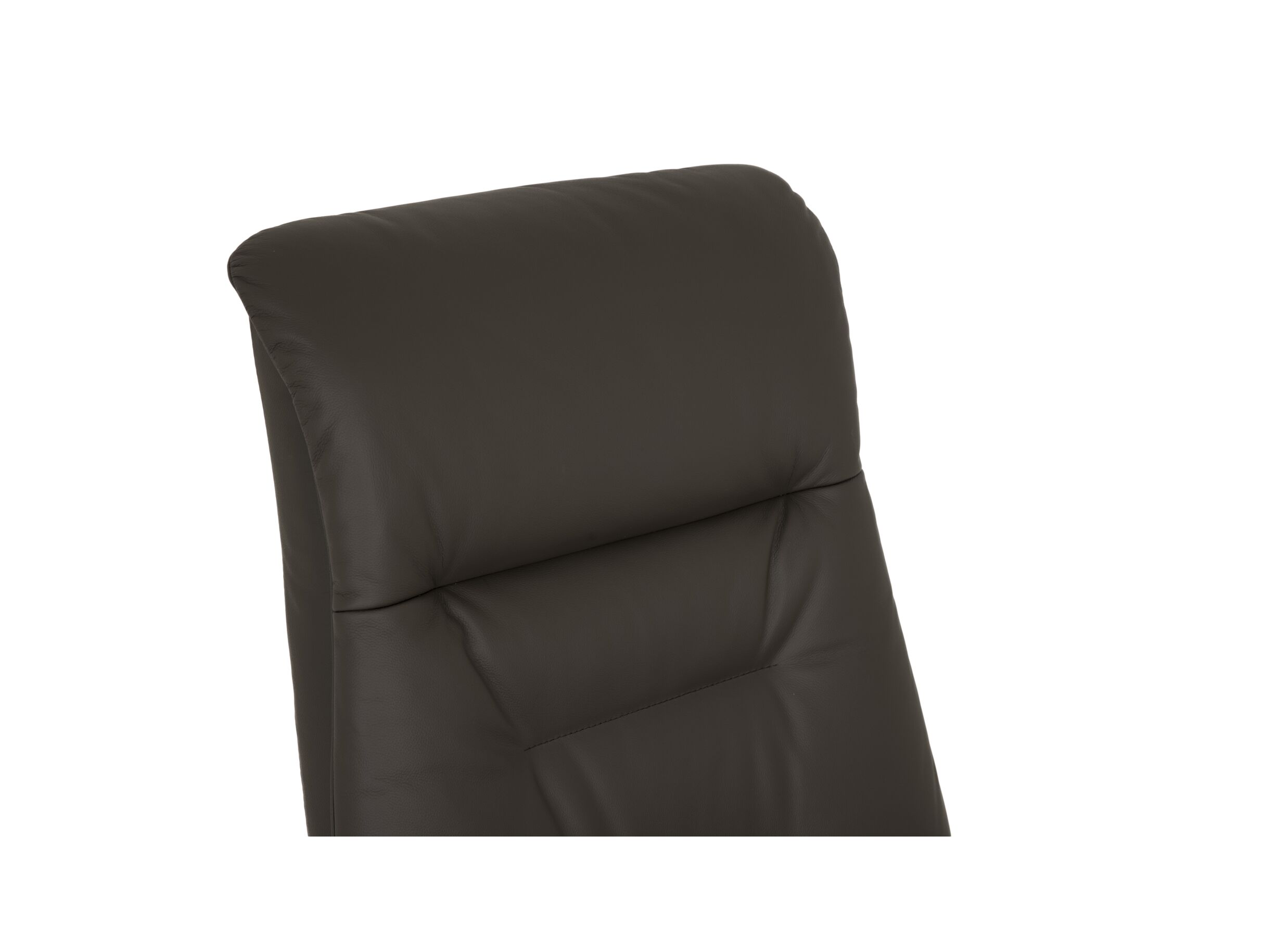 Detailfoto - Relaxzetel Adamello elekrisch leder en lederlook bruin