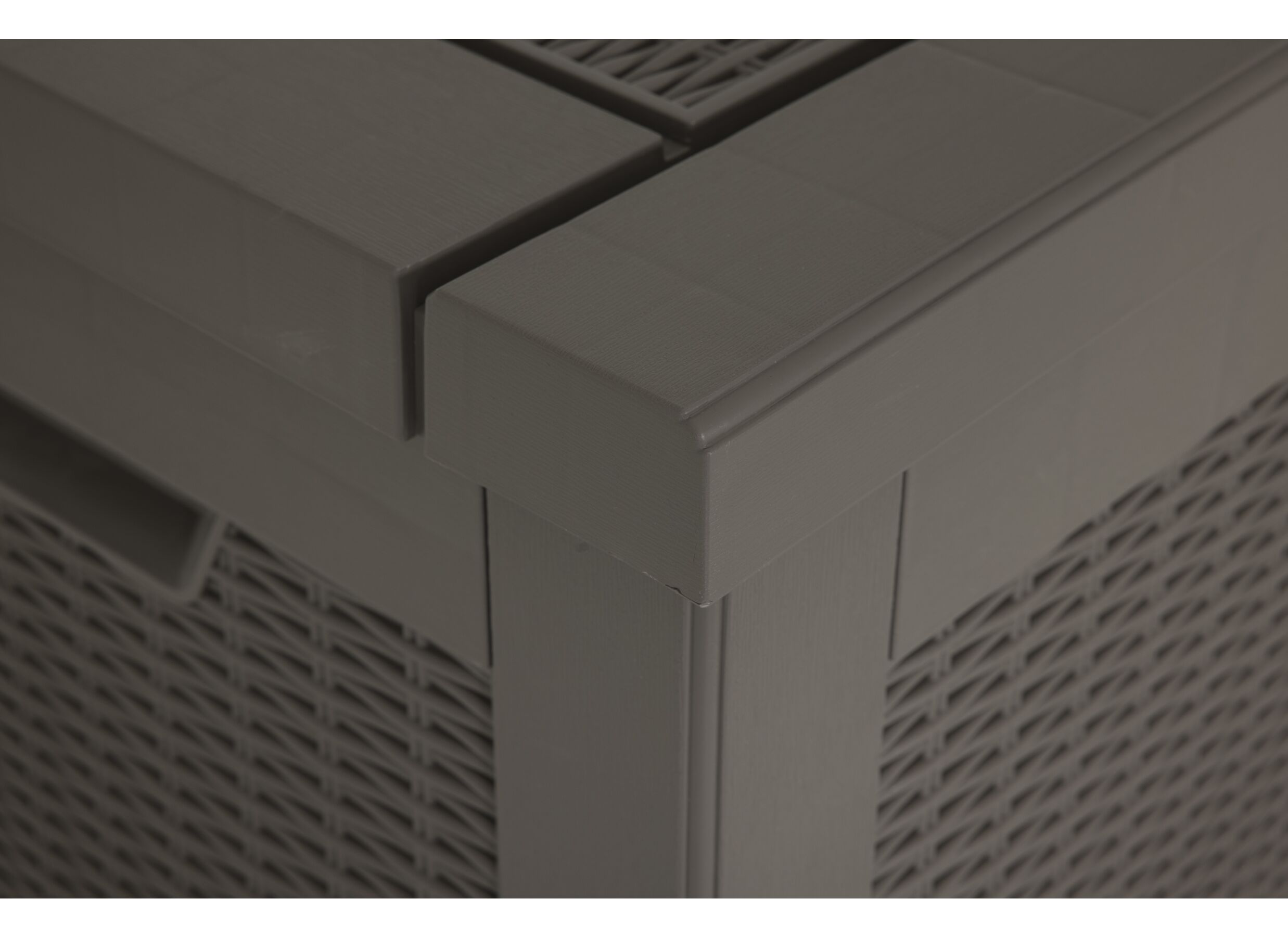 Detailfoto - Opbergkoffer 980L 172x81,8x85,5cm - kunststof - taupe