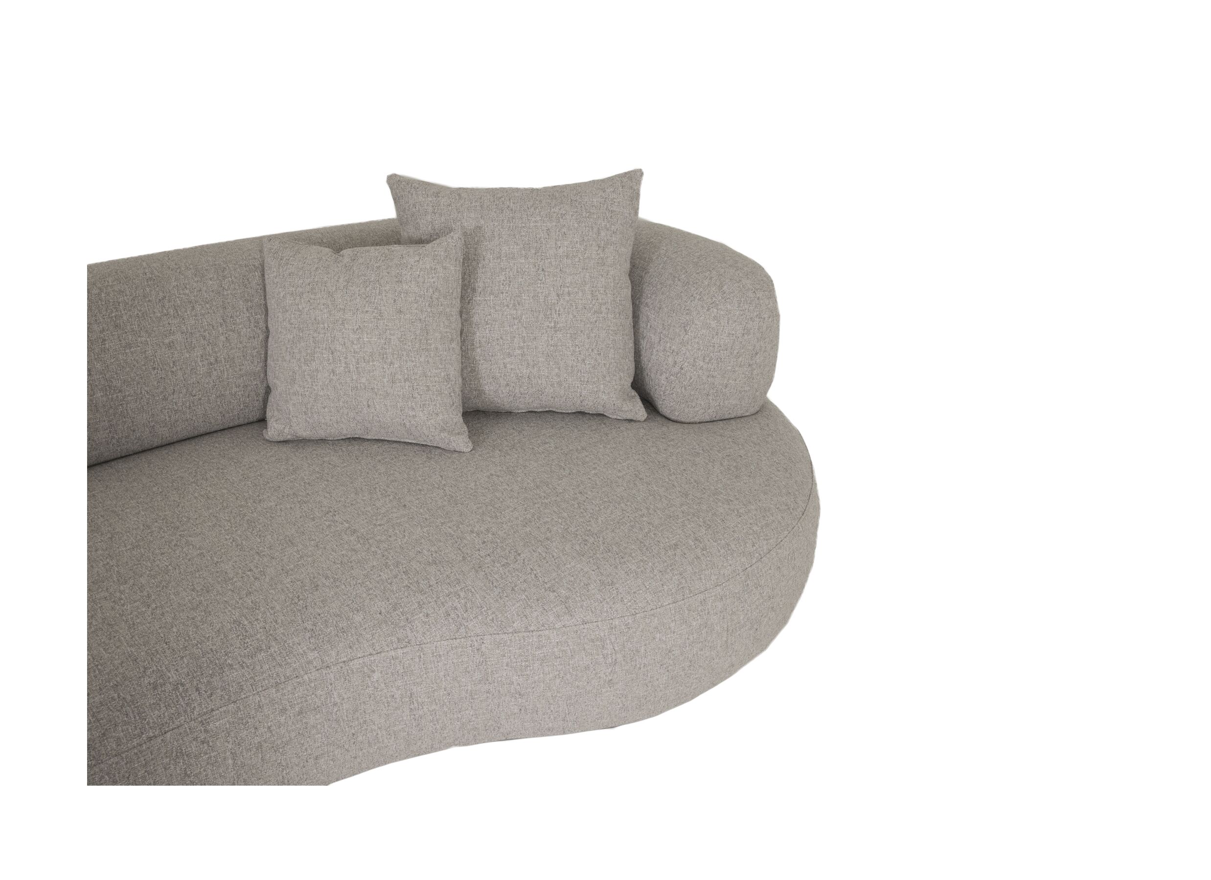 Detail - Canapé Raja 364x135cm - tissu - beige