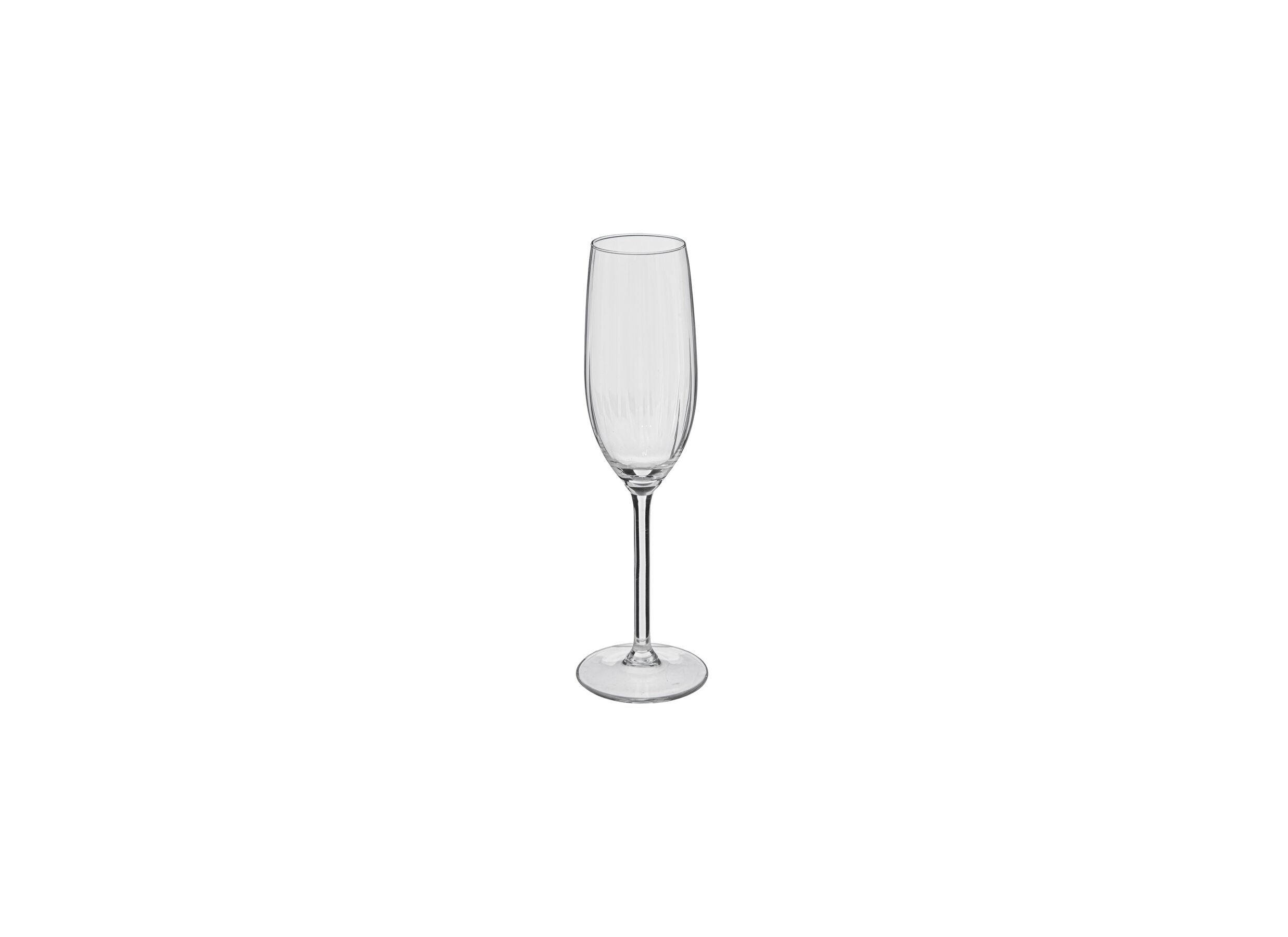 Champagneglas Volta 21cl Ø6 - Champagneglas Volta 21cl Ø6,5x23cm - glas - transparant