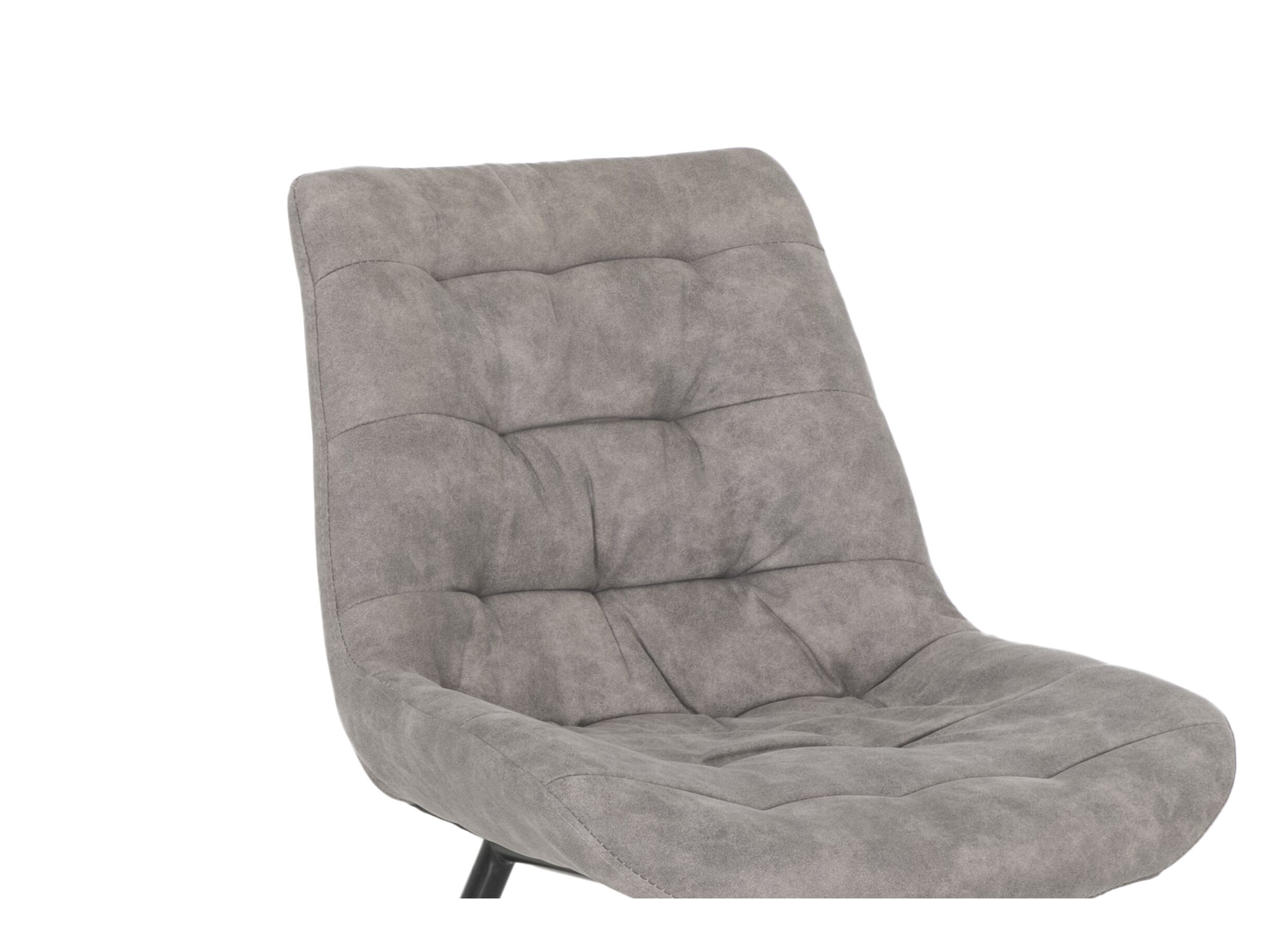 Stoel Driss 51x53x80cm - stof - grijs