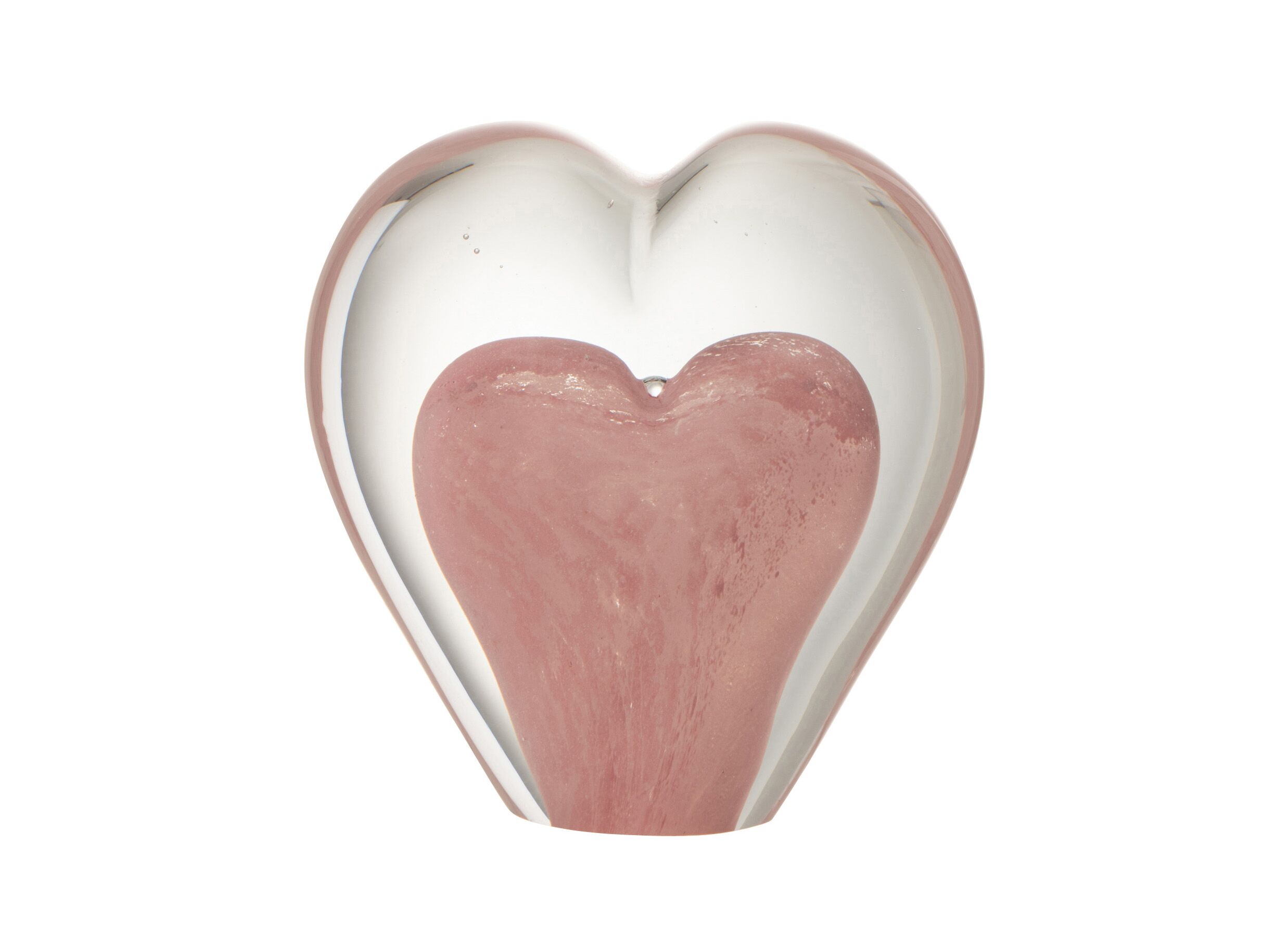 Plus Important - Déco Presse Papier 10cm - verre - rose