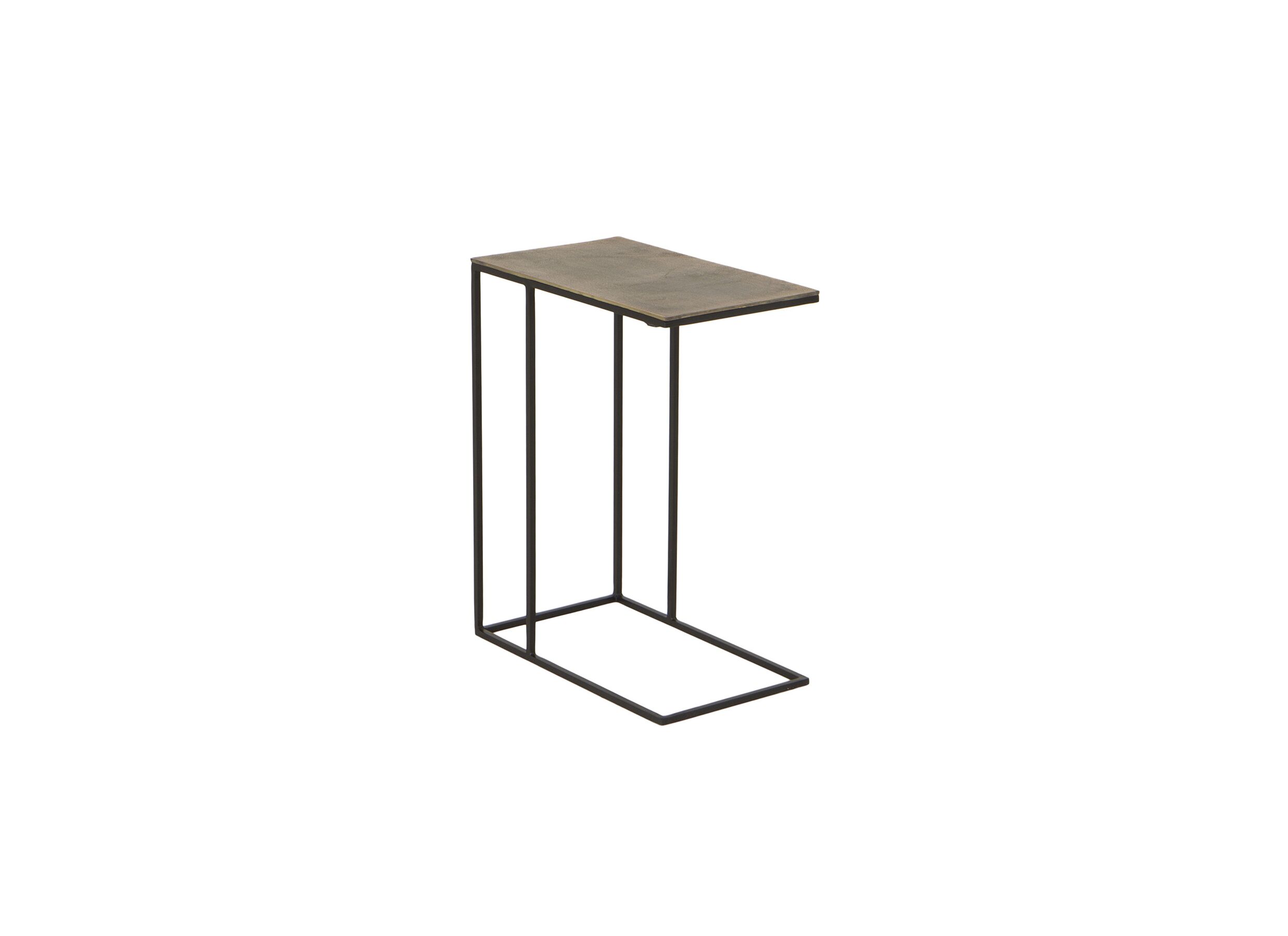 Table d'appoint Snowdon 48x28cm - Table d'appoint Snowdon 48x28cm - aluminium - antique brass