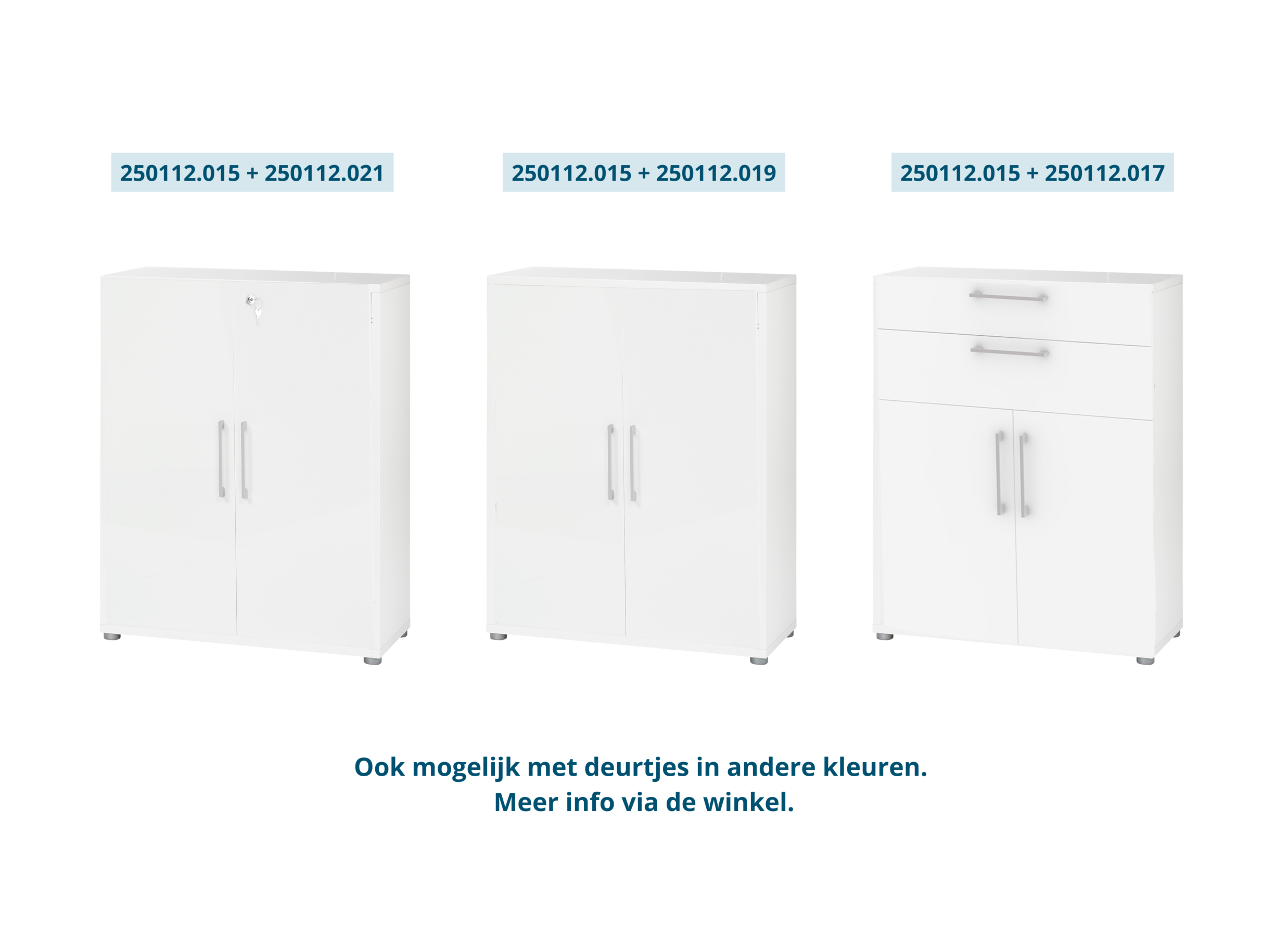 Opstelling - Opbouwset Prima 83,7cm - decor - wit