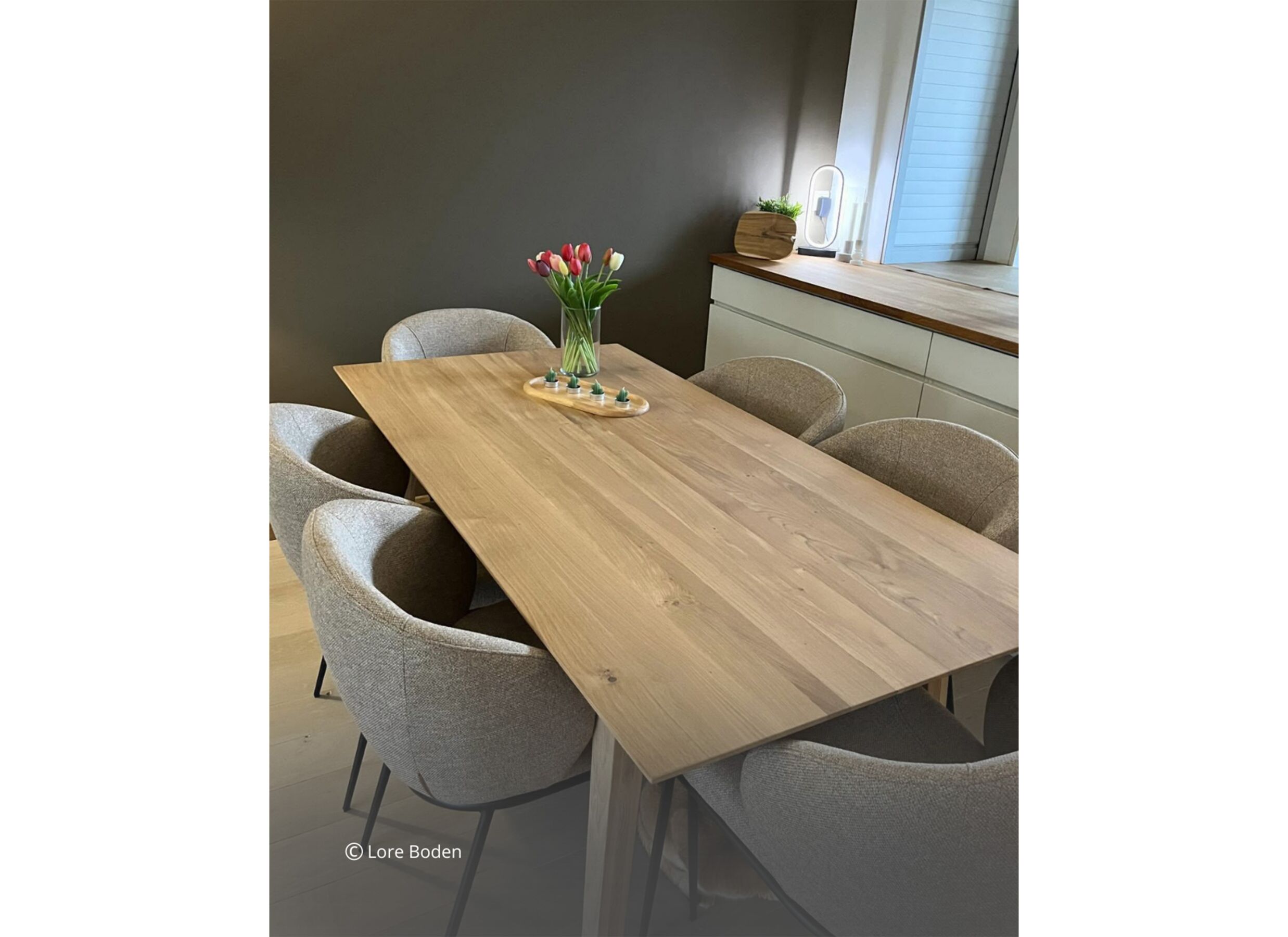 Sfeerfoto - Tafel Legato 180x90cm - eik massief - naturel