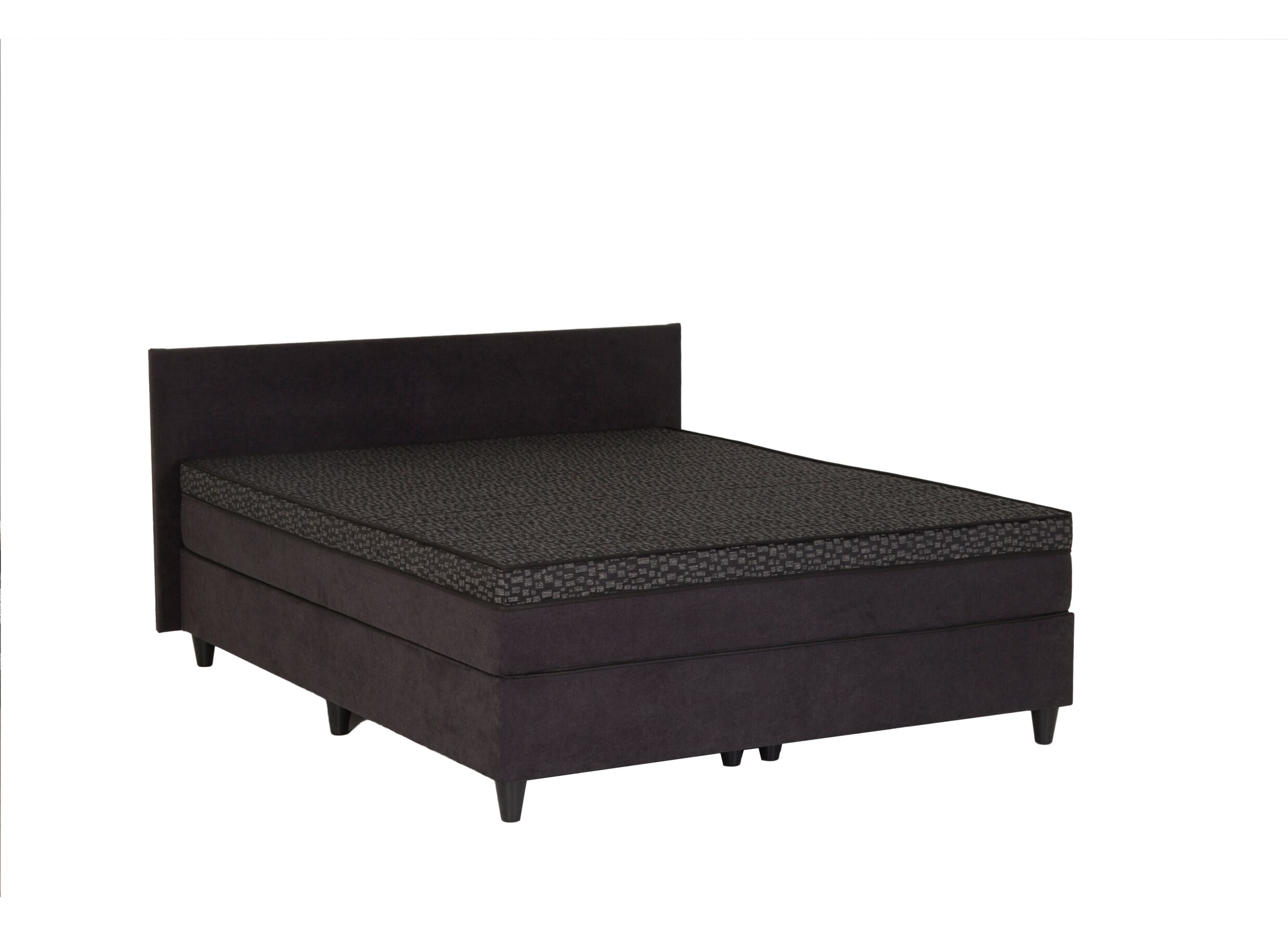 Lit box Box53 160x200cm tissu anthracite - Lit box BOX53 160x200cm - tissu - anthracite