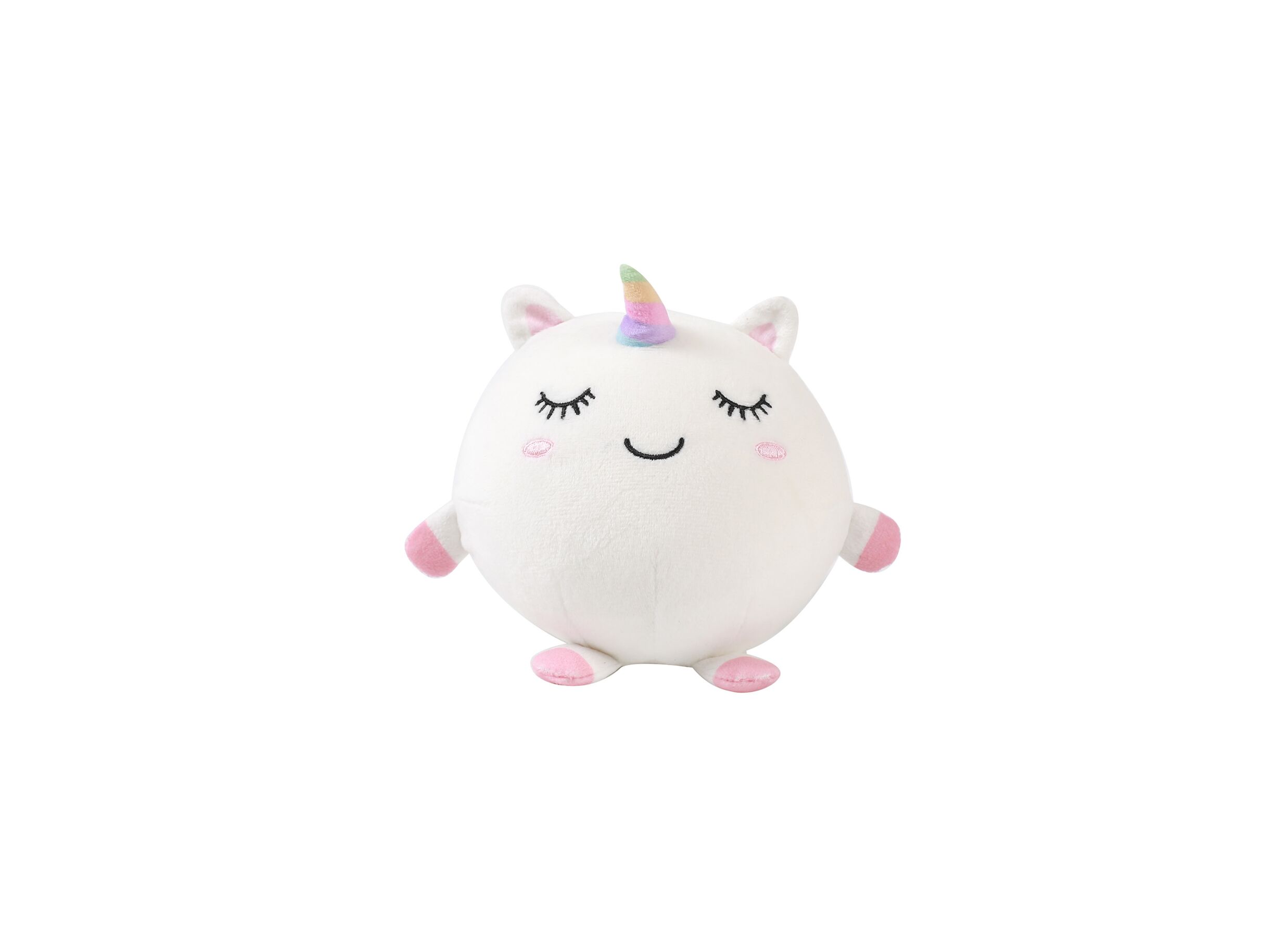 Kussen Squishy Unicorn Ø13cm - stof - wit - Kussen Squishy Unicorn Ø13cm - stof - wit