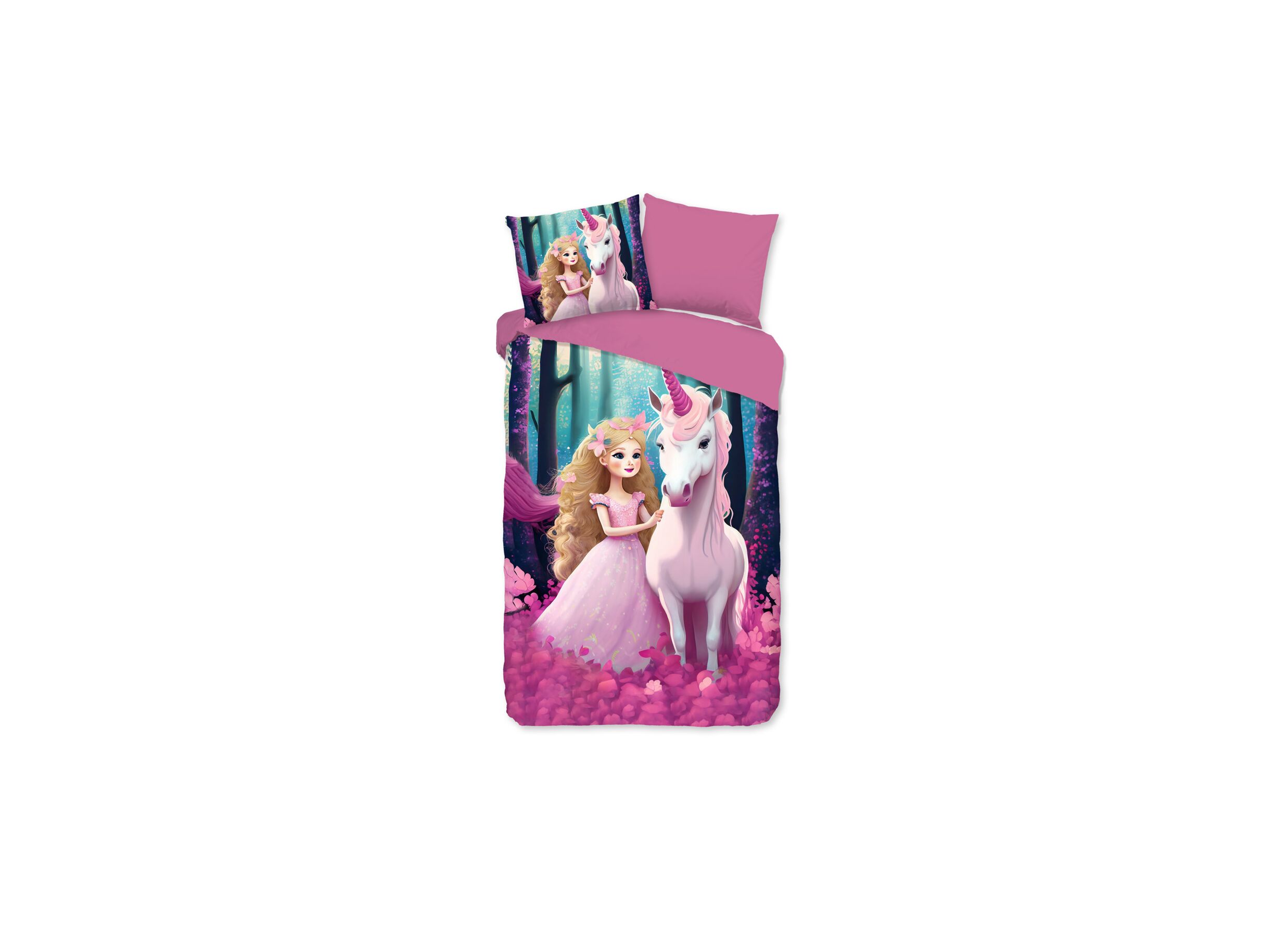 Plus Important - Housse de couette Julia 140x220cm - microfibre - multicolore