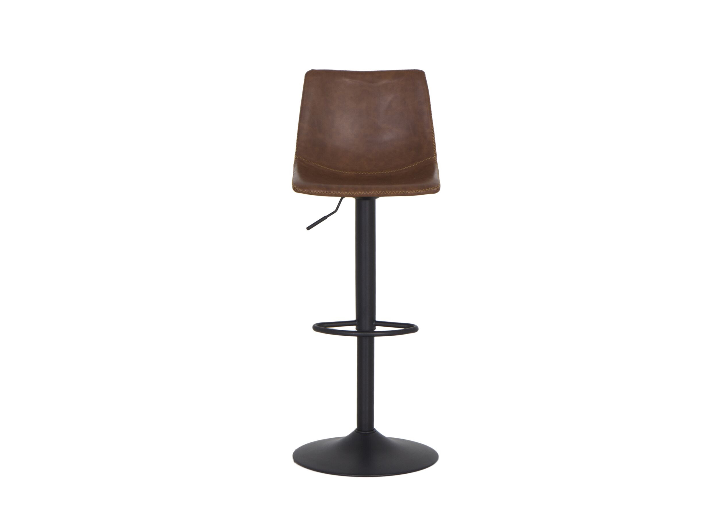 Barstoel Alamo ZH60-82cm - lederlook - cognac