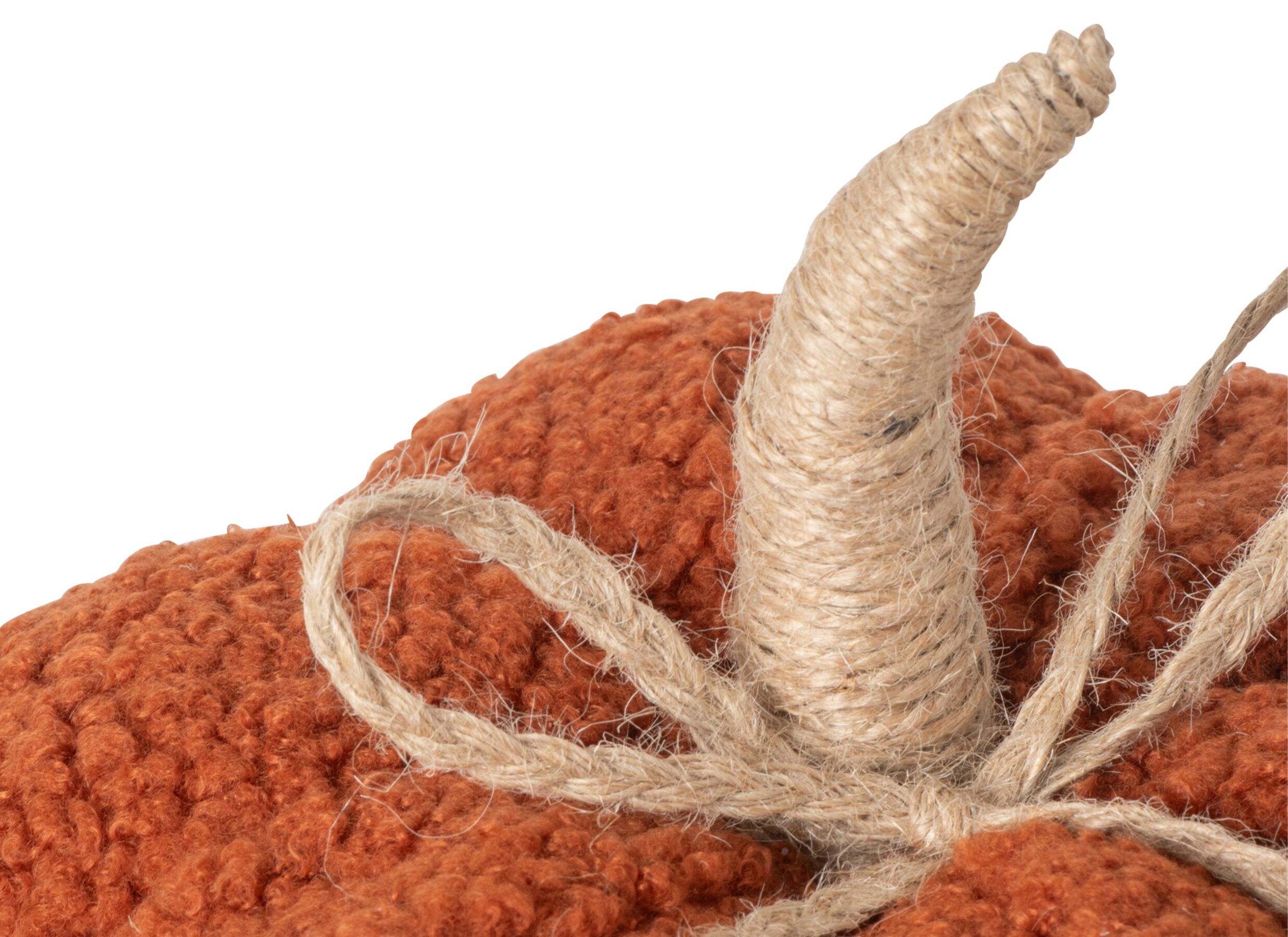 Detail - Décoration automne Potiron 22x13cm - tissu - brun rouille