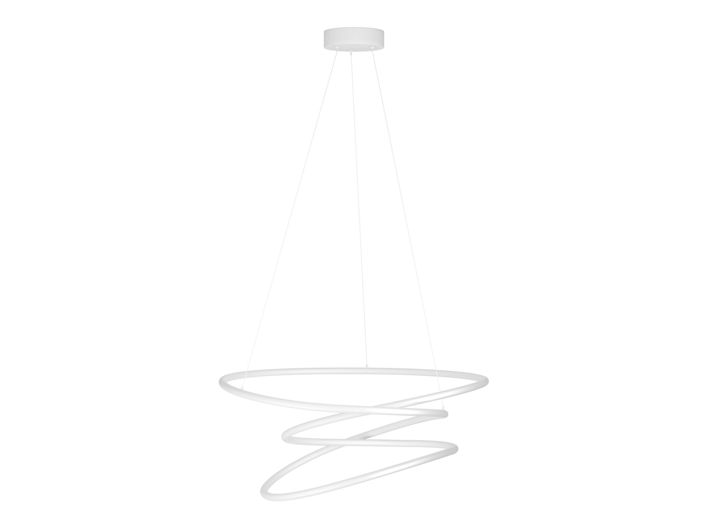 Overzichtsfoto - Hanglamp Racale Ø45cm 27W - aluminium - wit