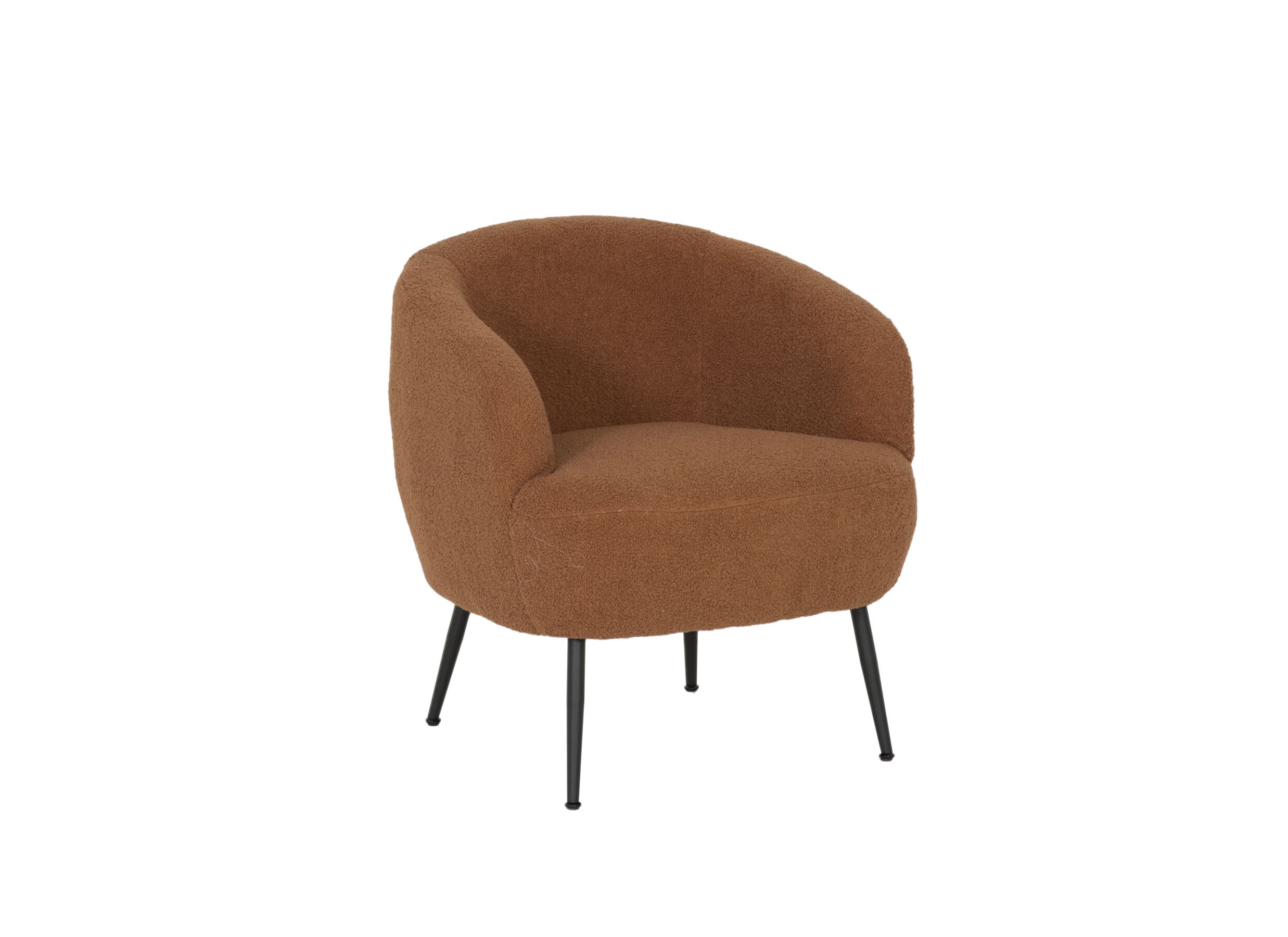 Fauteuil Teddy Bear 68x70x73cm - bouclé - roest