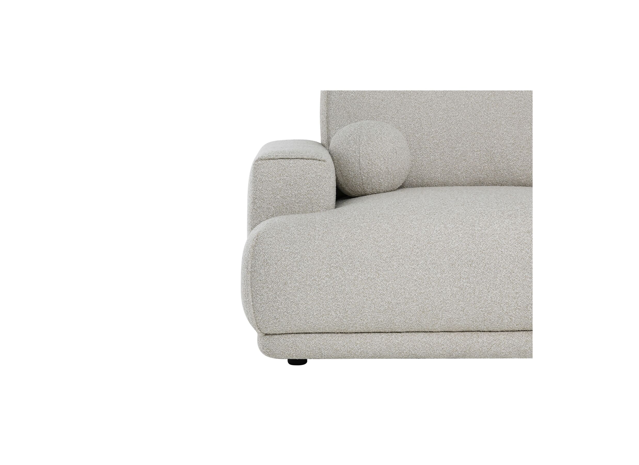 Detailfoto - Hoeksalon Ramusio stof beige