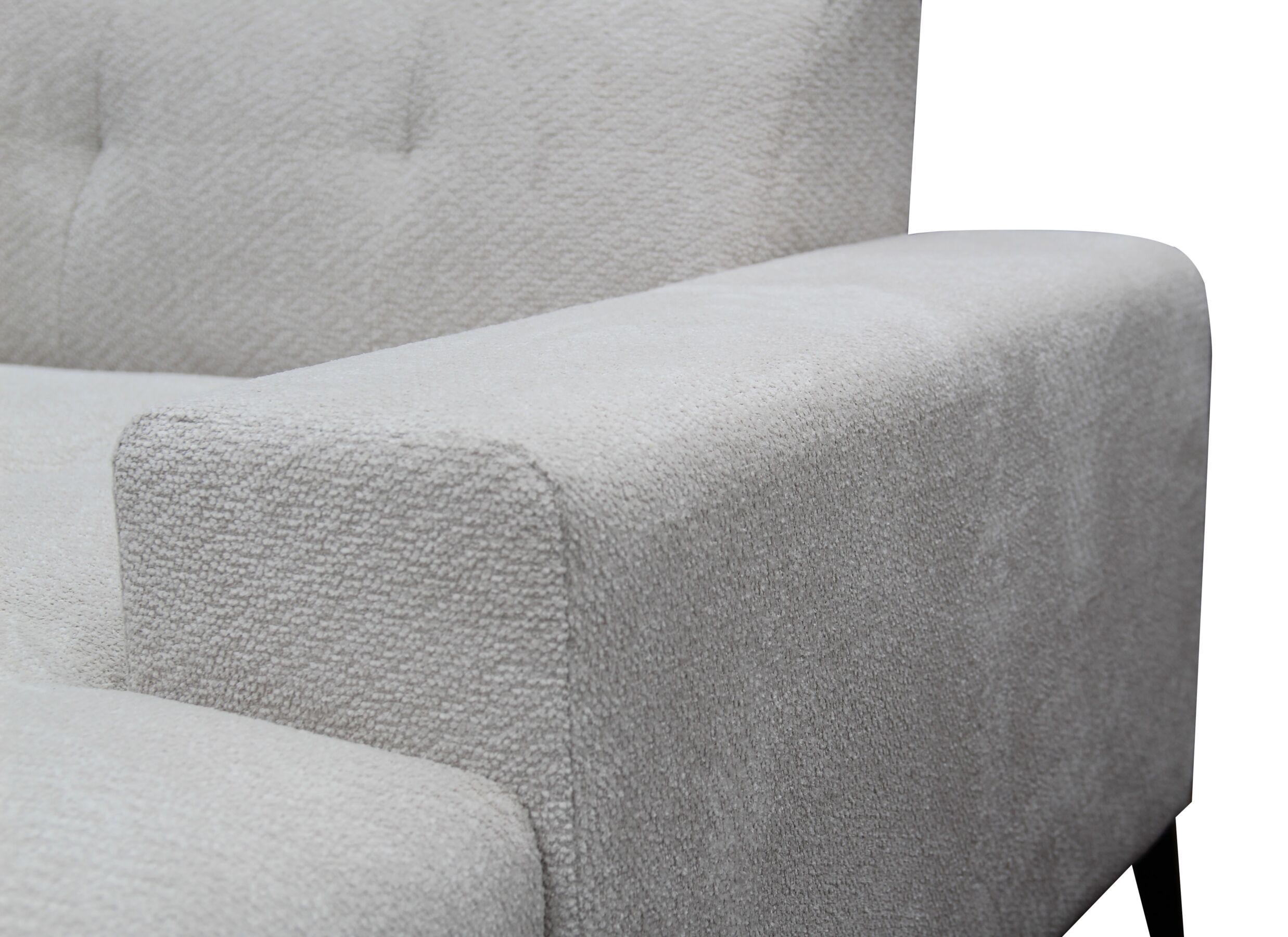 Detail - Canapé d'angle Elva 292x152cm - tissu - greige